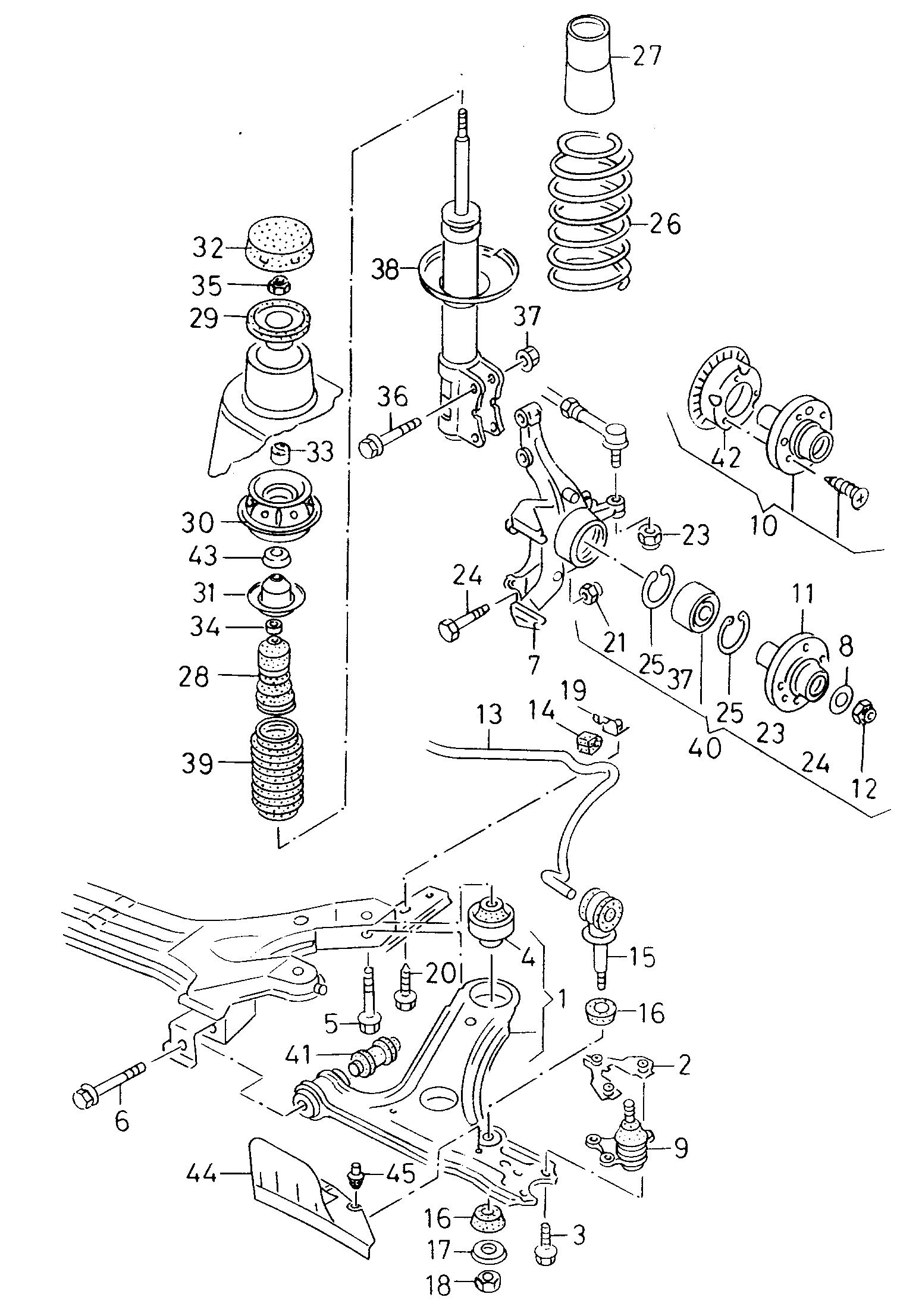 Seat 6K0 411 105 J - Balstiekārtas atspere autodraugiem.lv