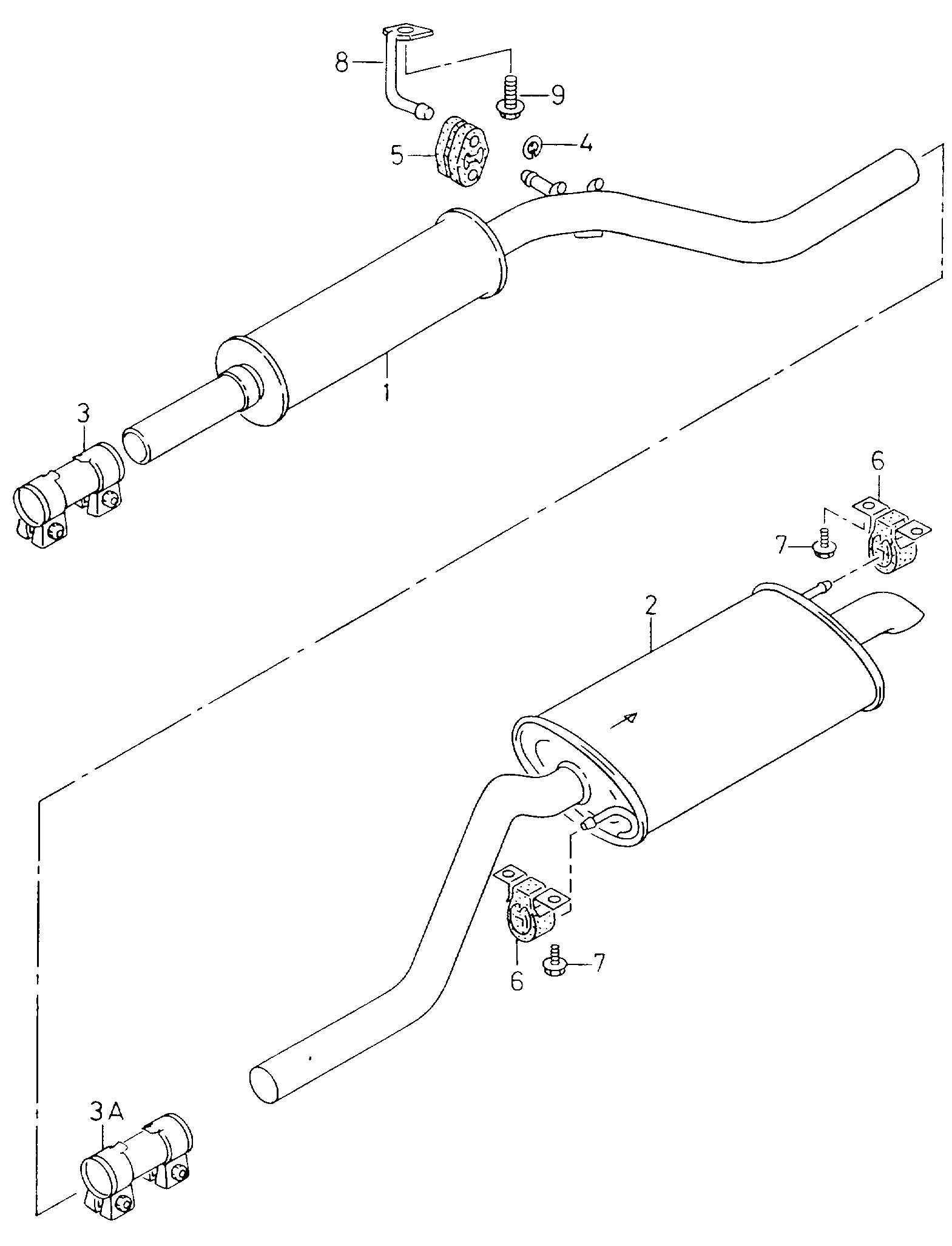 Seat 6K6253609AB - Izplūdes gāzu trokšņa slāpētājs (pēdējais) autodraugiem.lv