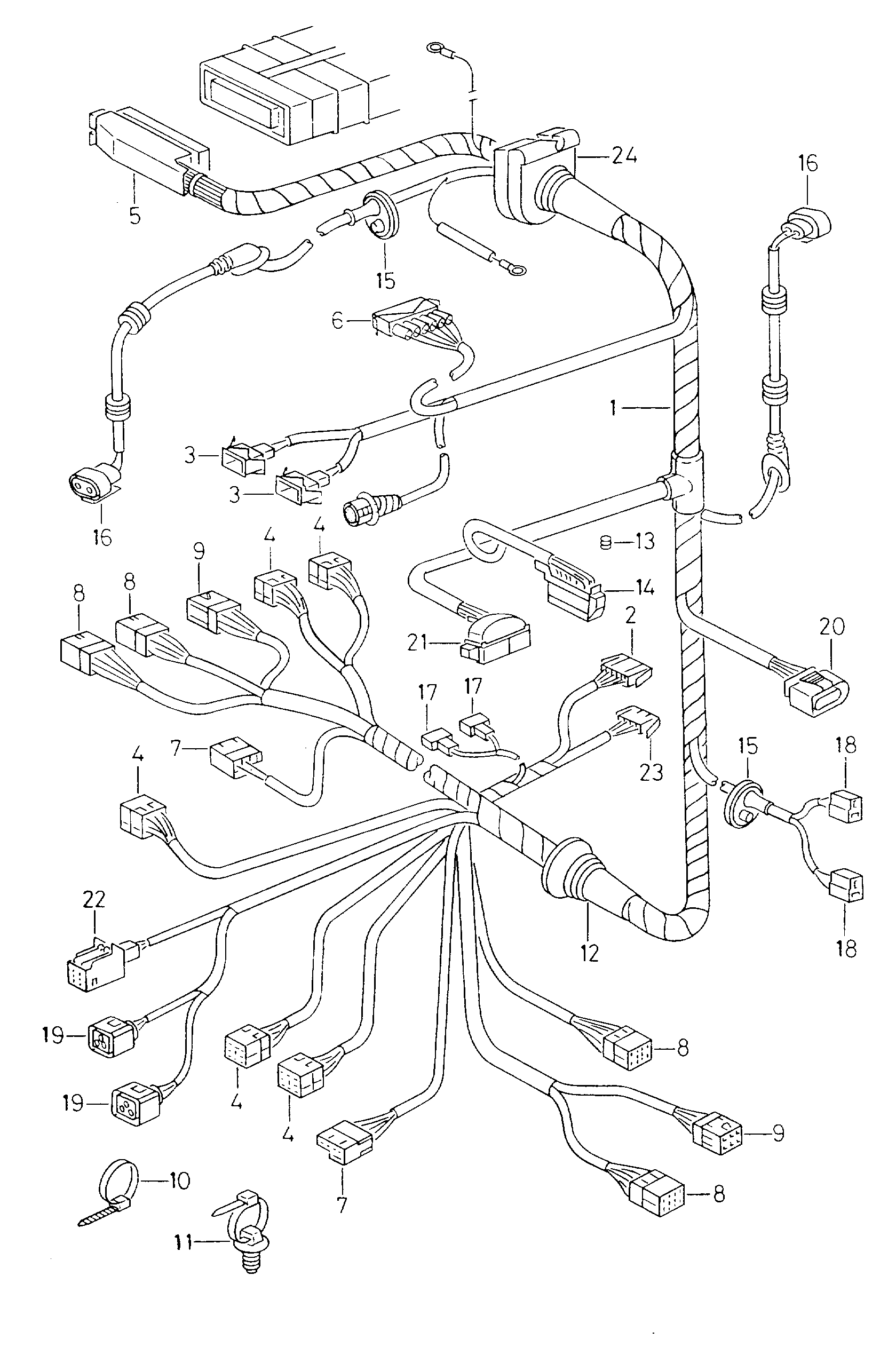 Seat 357 973 202 - Vadu remkomplekts, Centrālā elektroapgādes sistēma autodraugiem.lv