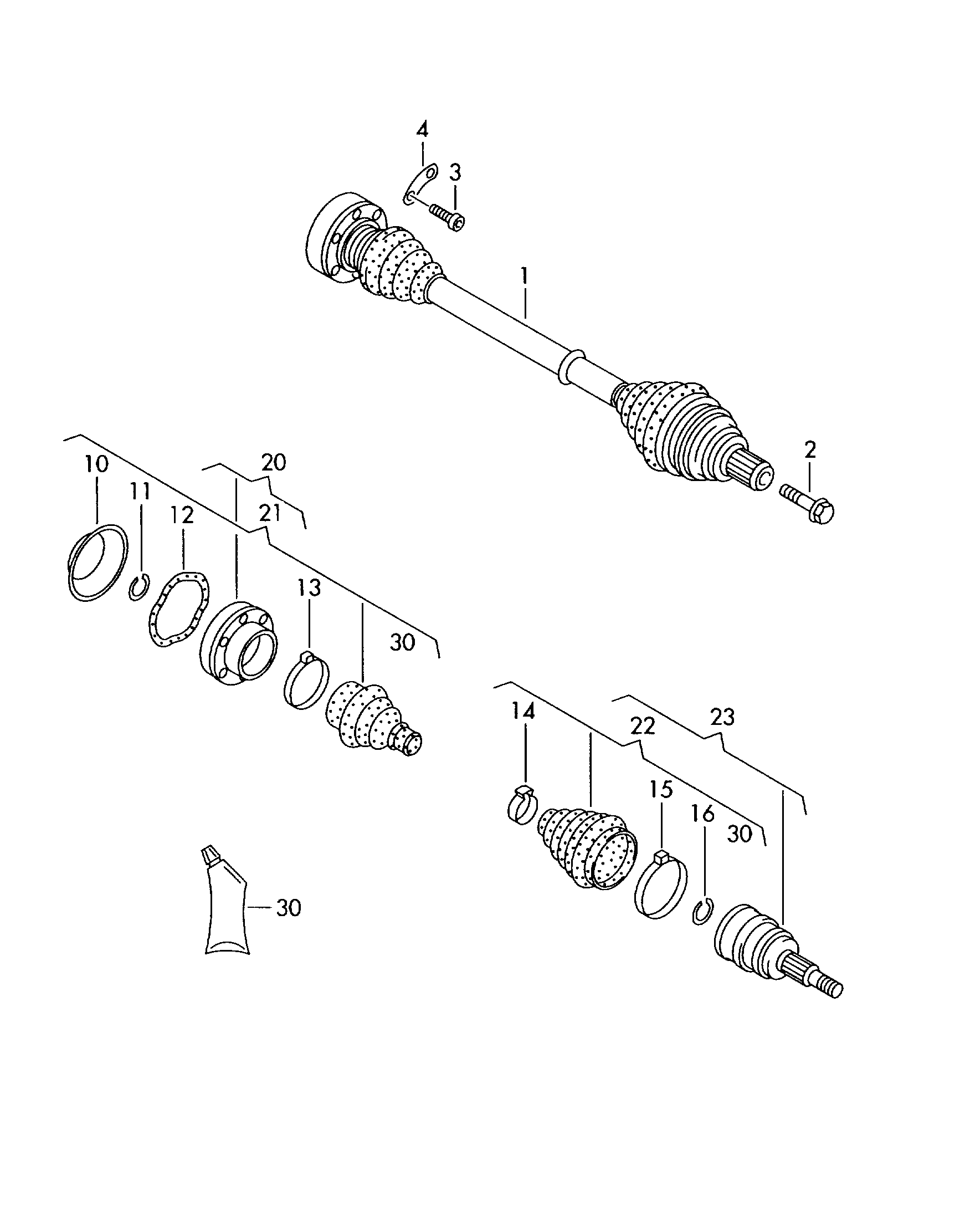 Seat 7M0 498 203 A - Putekļusargs, Piedziņas vārpsta autodraugiem.lv