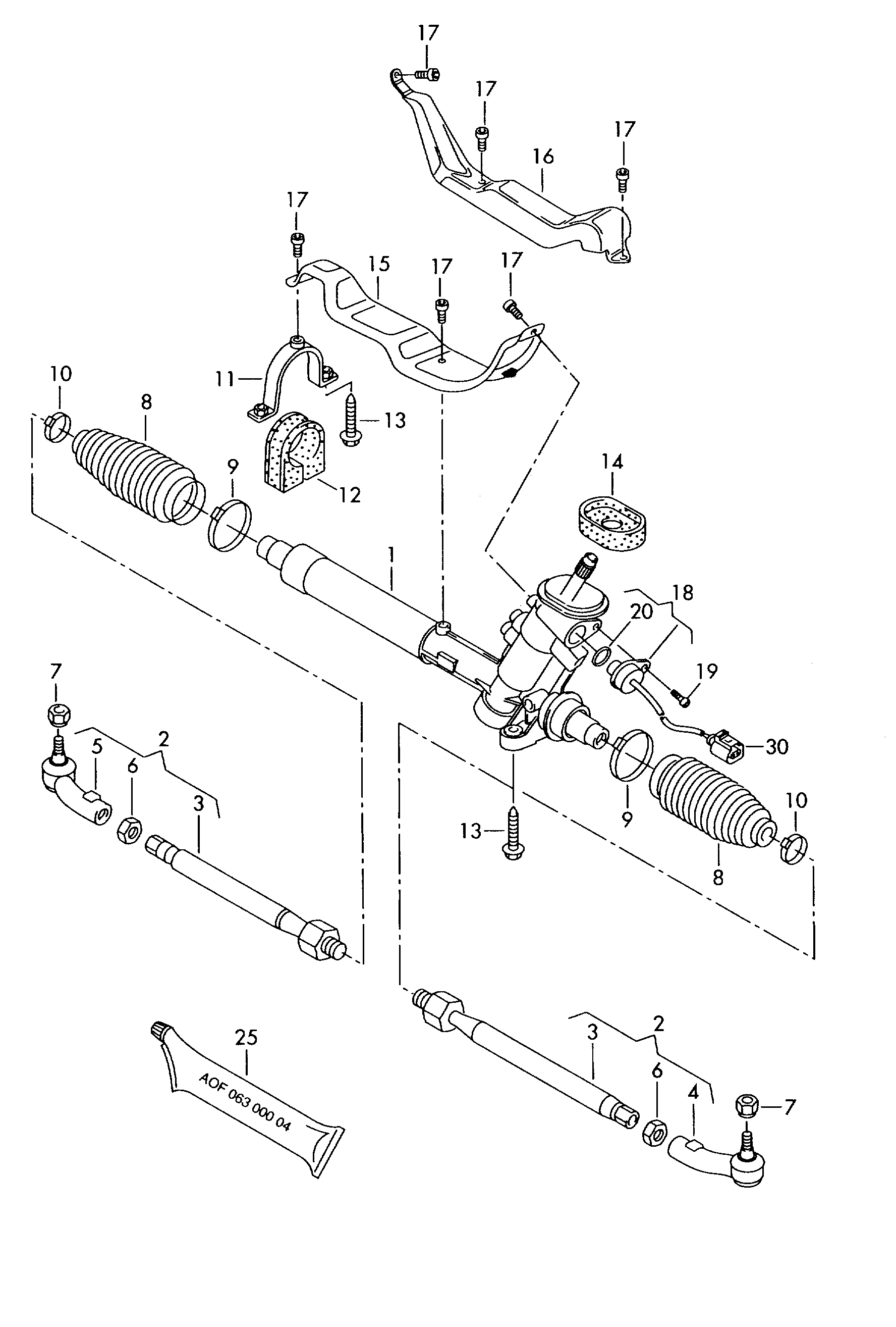 Seat 6Q0423810C - Stūres šķērsstiepnis autodraugiem.lv