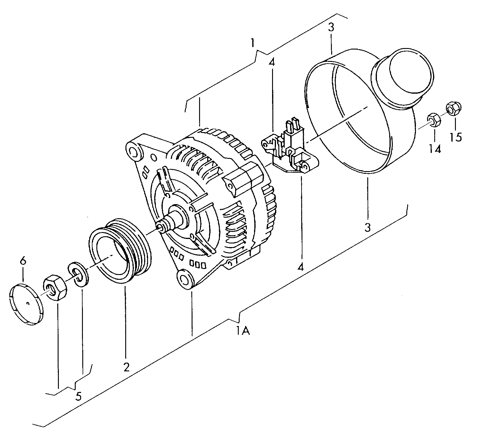 AUDI 03D 903 025J - Ģenerators autodraugiem.lv