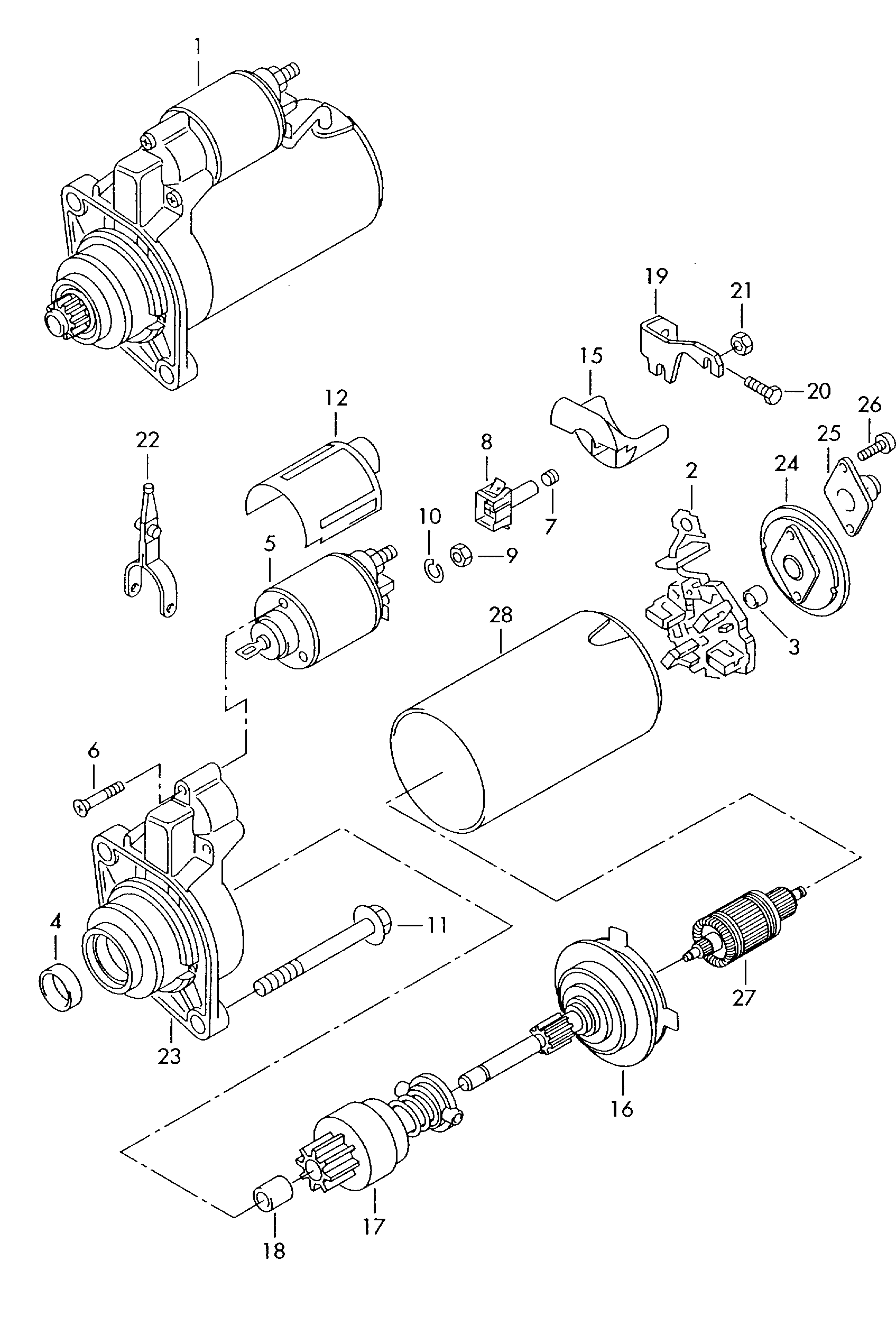 VAG 02Z 911 287 - Ievilcējrelejs, Starteris autodraugiem.lv