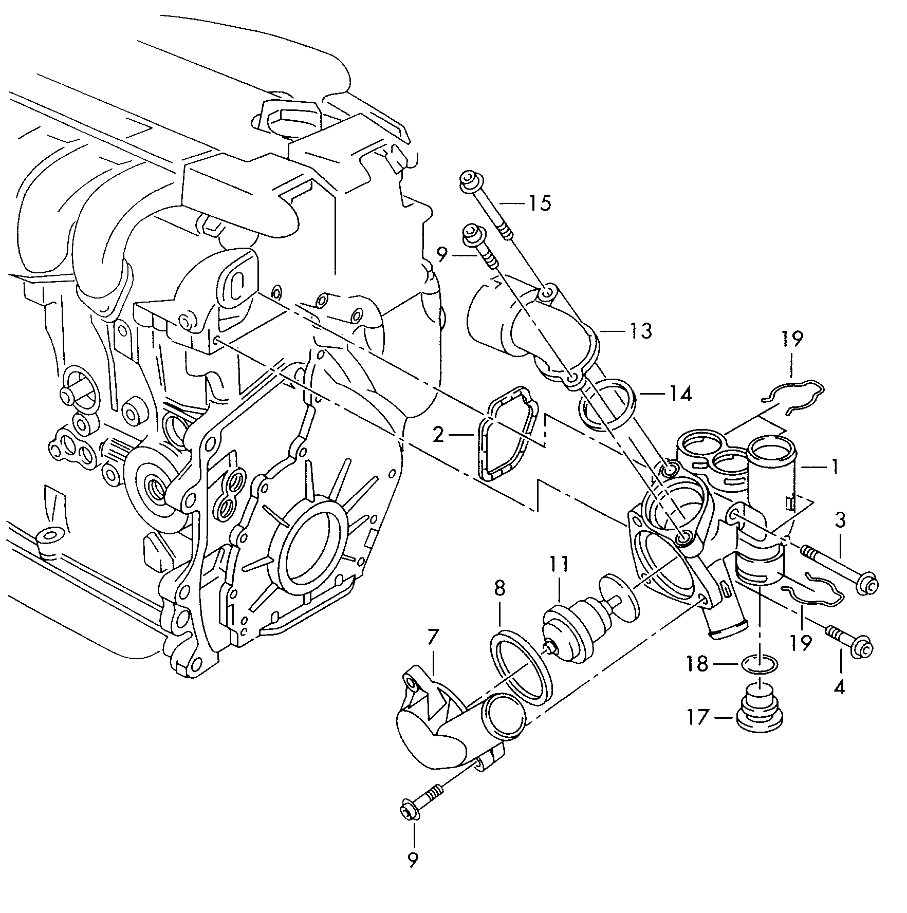 Opel 075121113D - Termostats, Dzesēšanas šķidrums autodraugiem.lv
