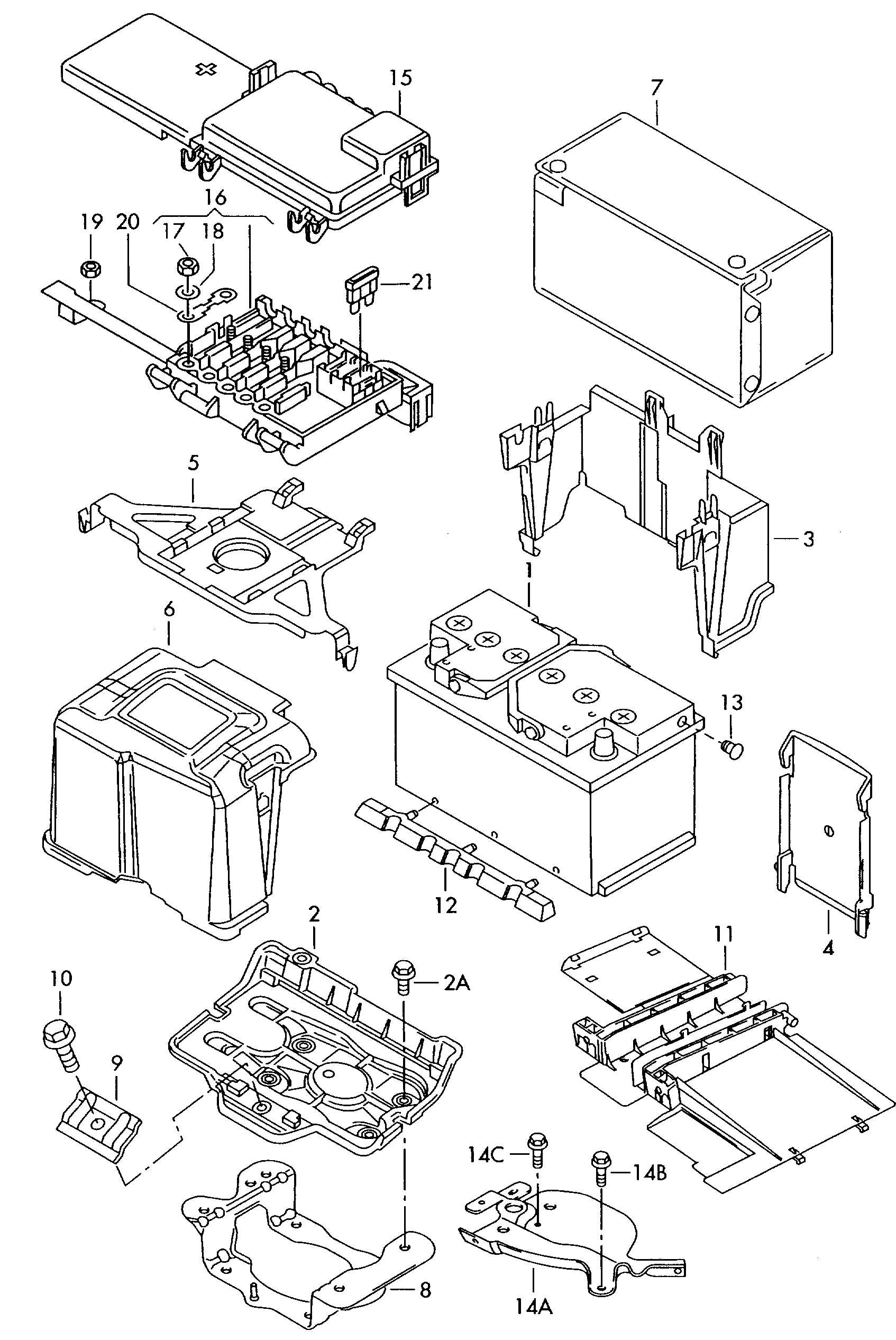 ÖAF JZW 915 105 C - Startera akumulatoru baterija autodraugiem.lv