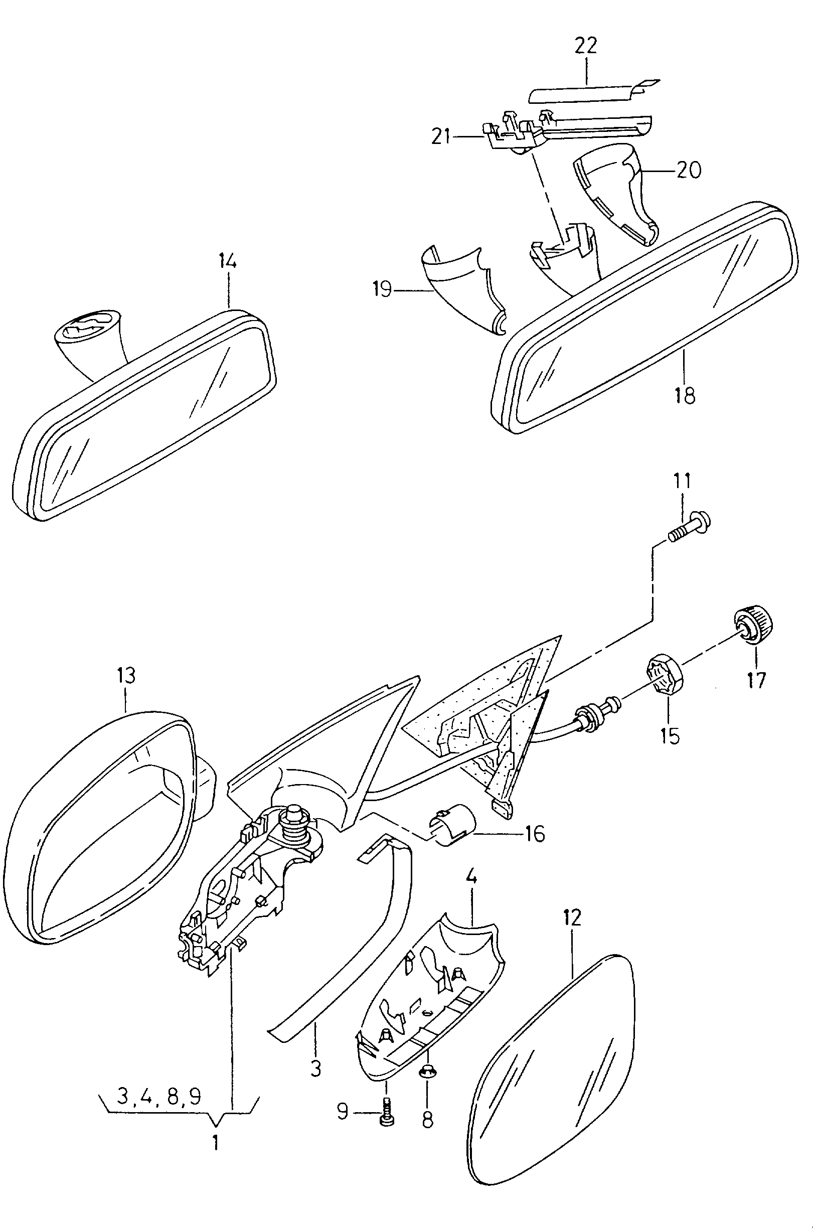 VW 6K1857508J - Ārējais atpakaļskata spogulis autodraugiem.lv