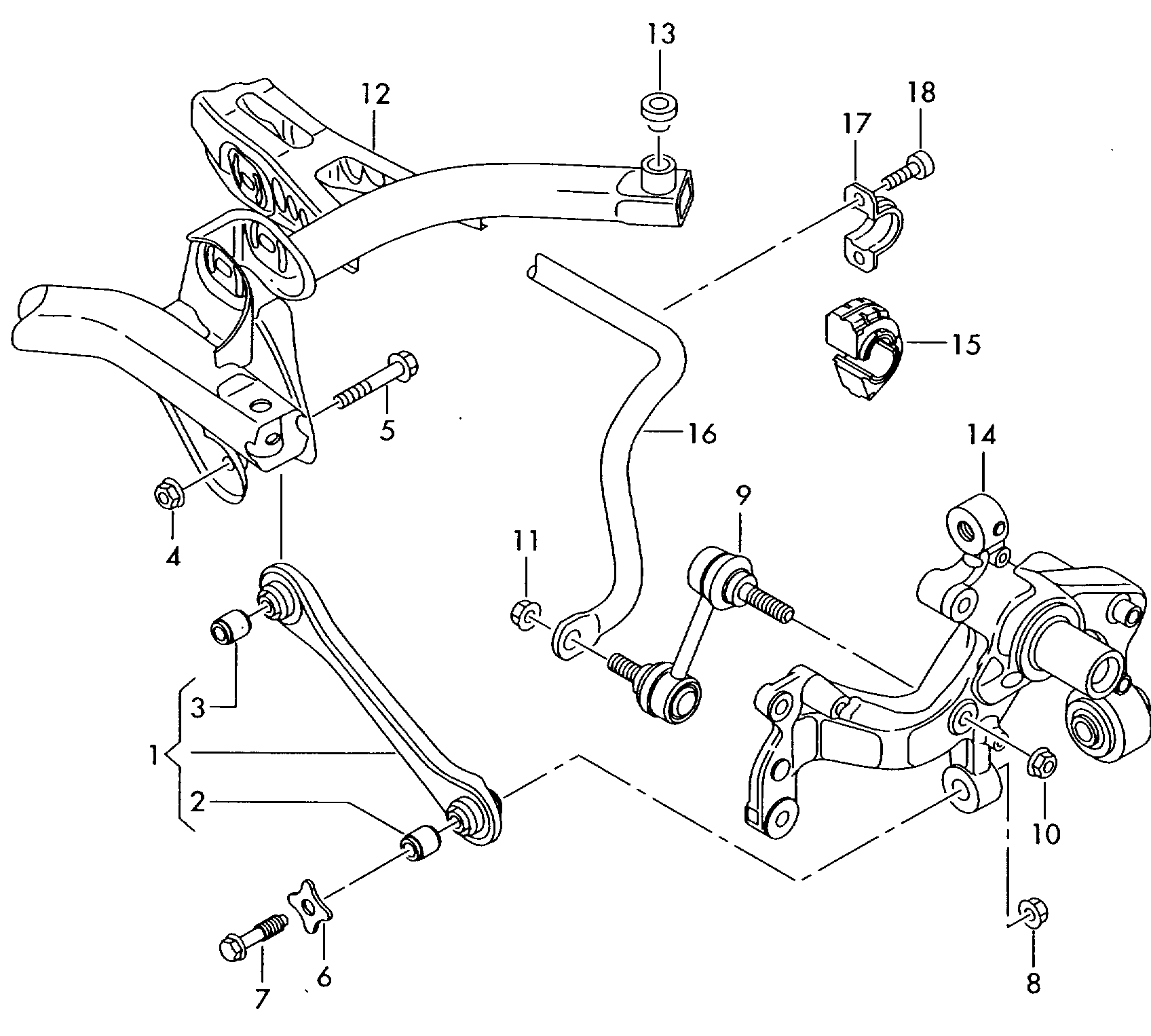 Seat 1K0 505 465 J - Stiepnis / Atsaite, Stabilizators autodraugiem.lv