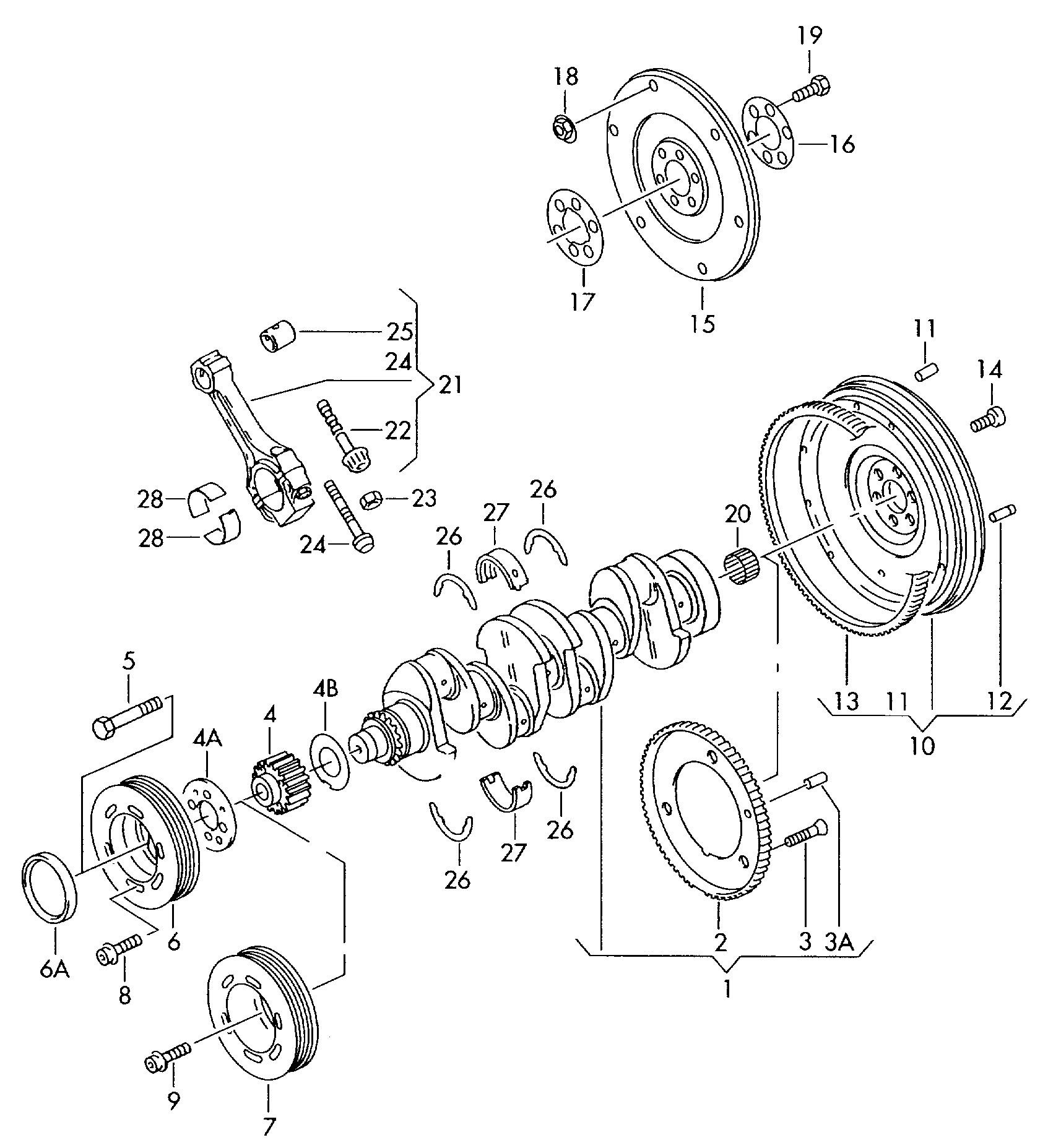 VAG 04L 105 243 - Piedziņas skriemelis, Kloķvārpsta autodraugiem.lv