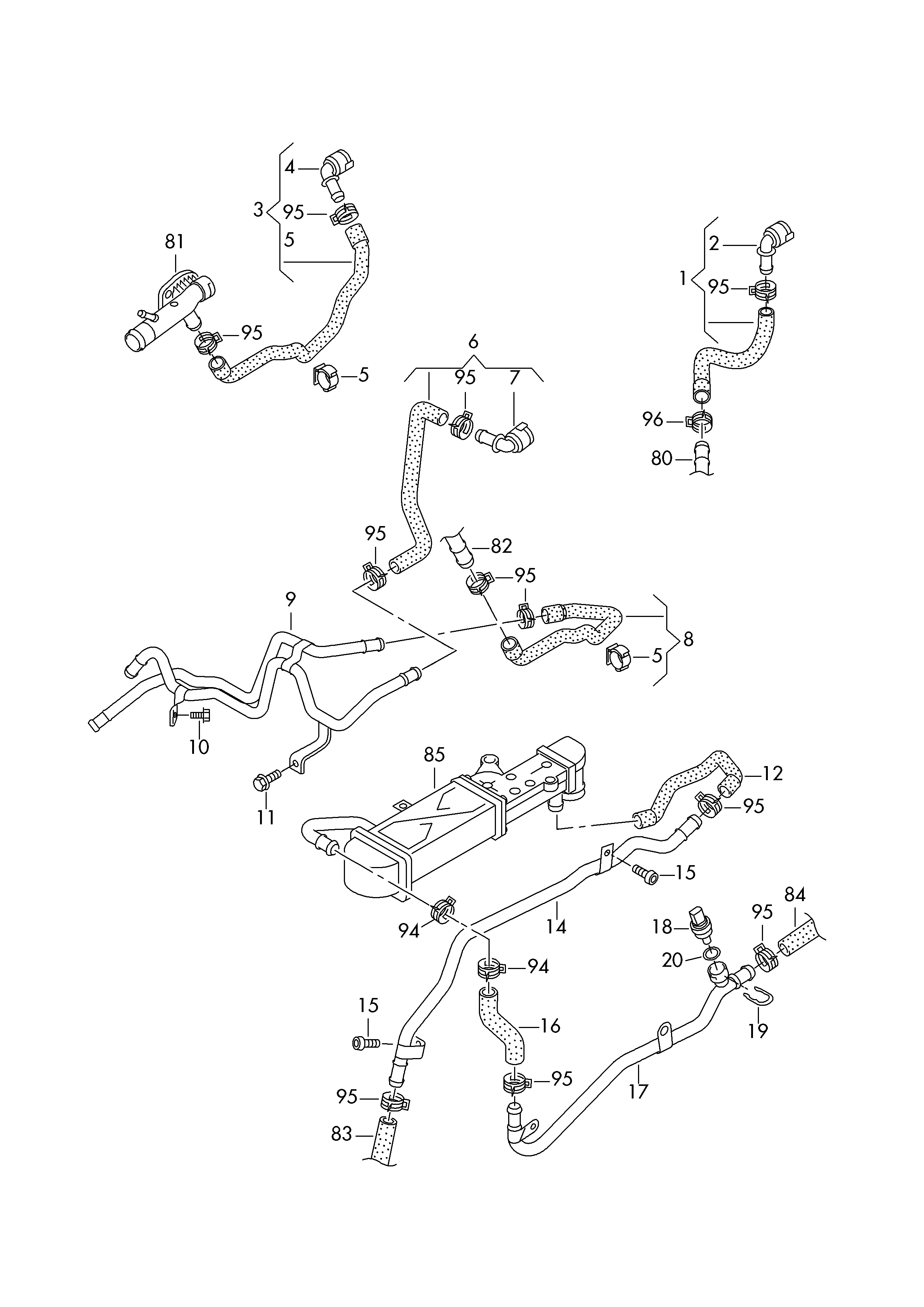 AUDI 7M0 122 291 - Dzesēšanas šķidruma flancis autodraugiem.lv