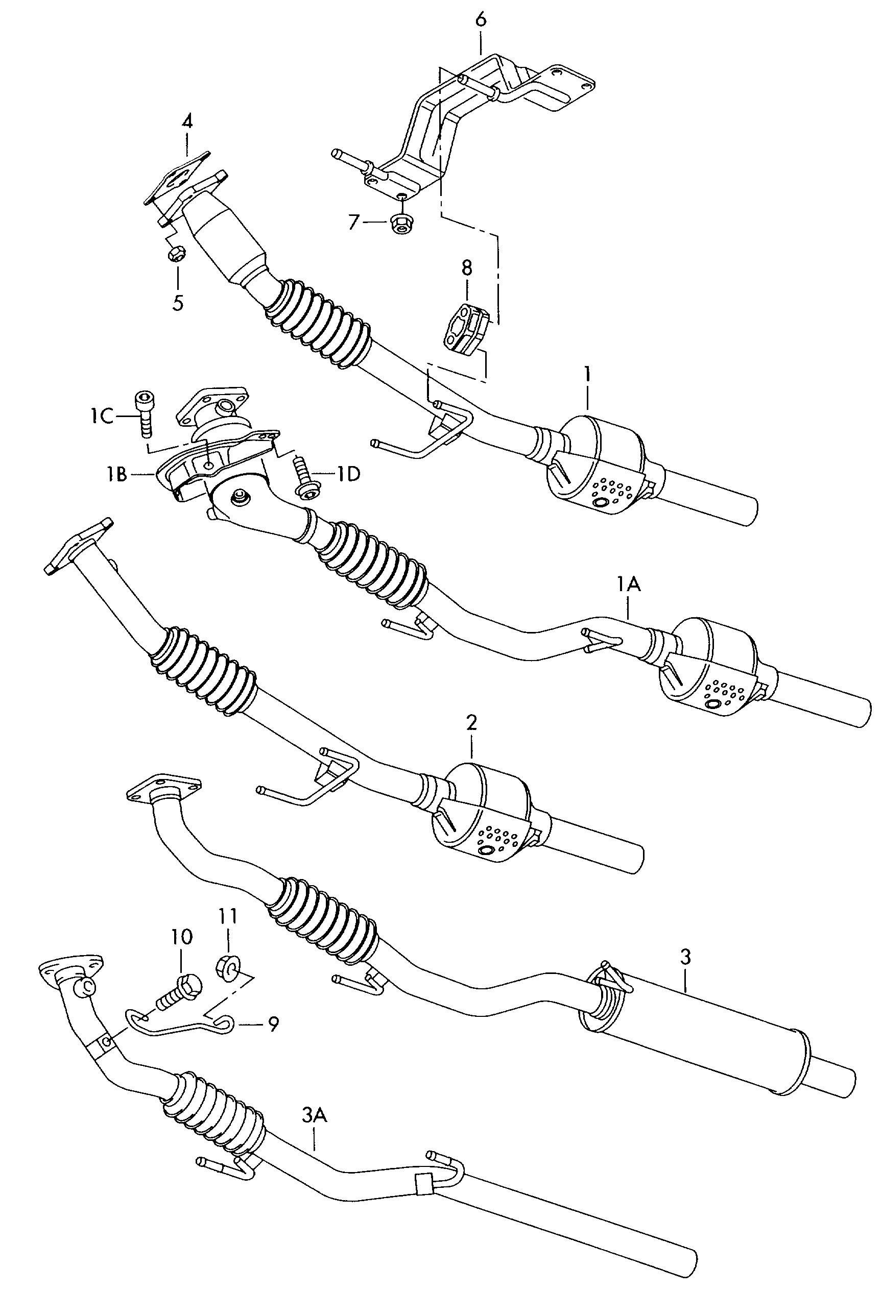 Seat 6R0253091 - Izplūdes gāzu priekšslāpētājs autodraugiem.lv