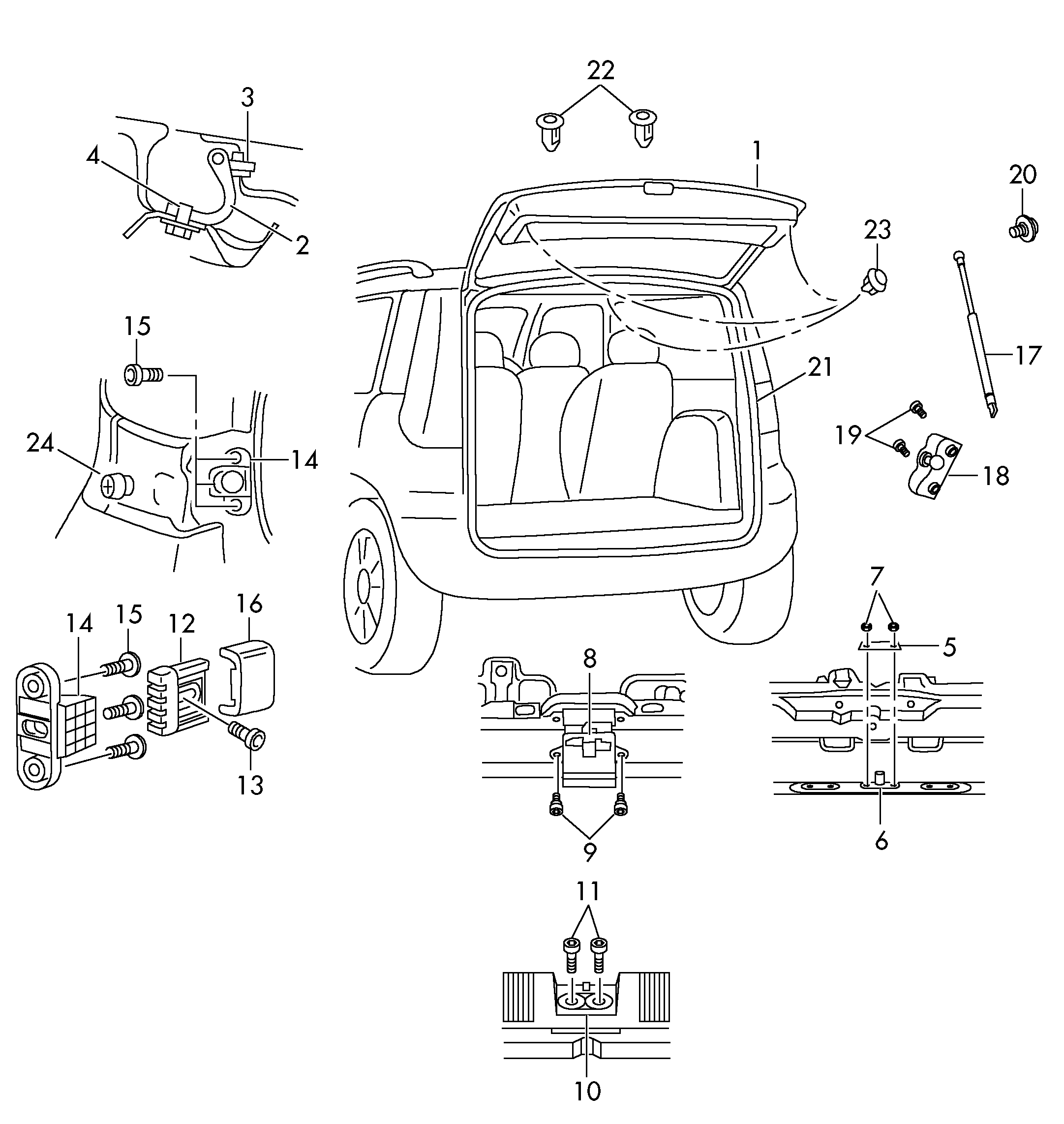 Seat 3V0 827 566 - Aizmugurējo durvju rokturis autodraugiem.lv