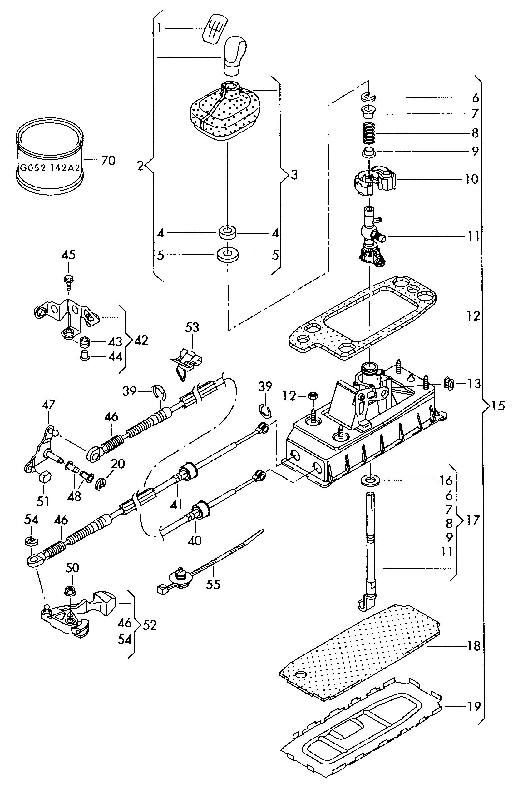 Skoda 5K0 711 203B - Remkomplekts, Pārslēdzējsvira autodraugiem.lv