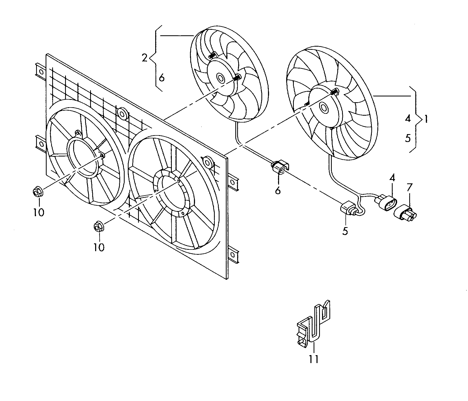 Skoda 1K0 959 455 CQ - Ventilators, Motora dzesēšanas sistēma autodraugiem.lv