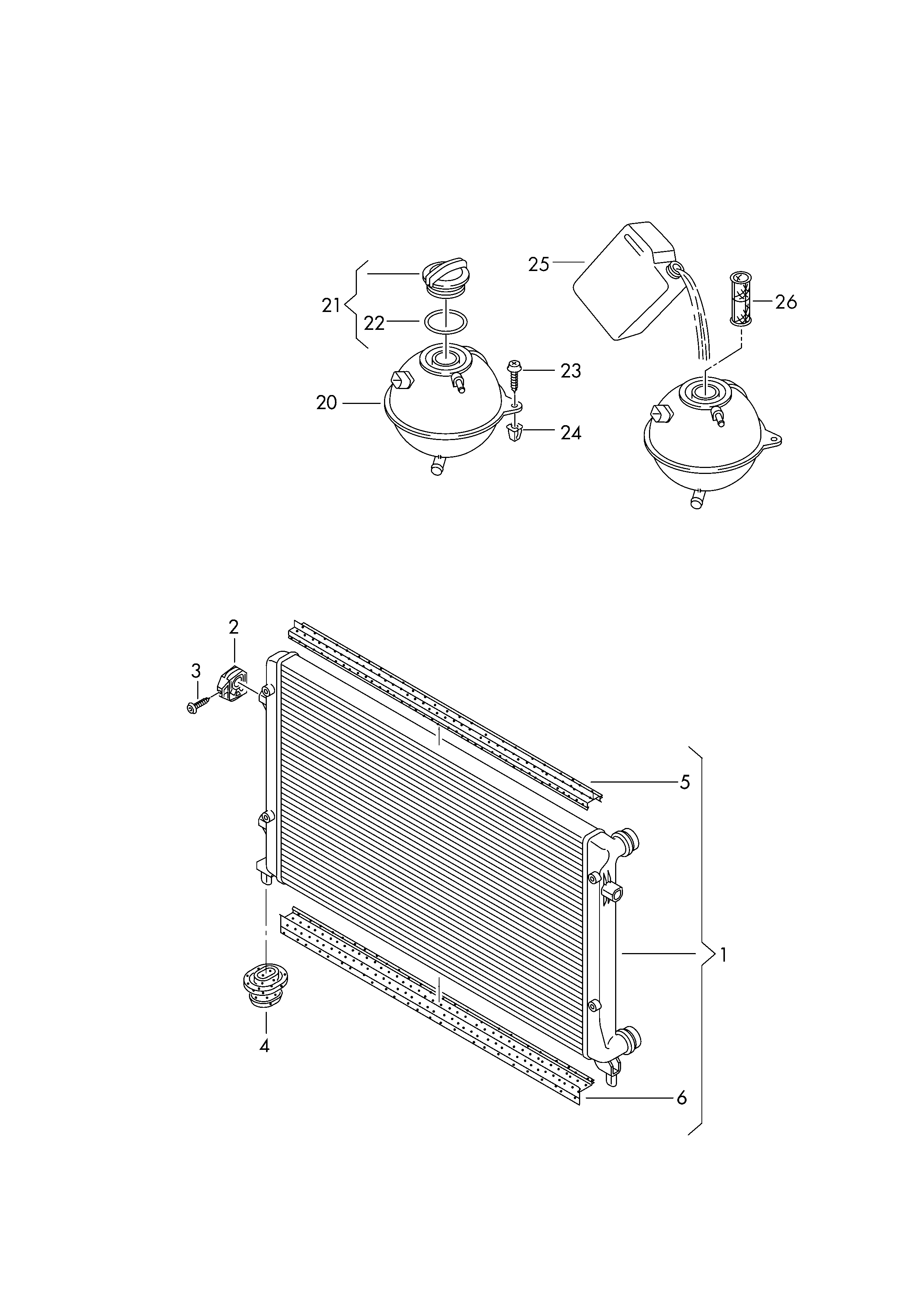 AUDI 5K0121251F - Radiators, Motora dzesēšanas sistēma autodraugiem.lv