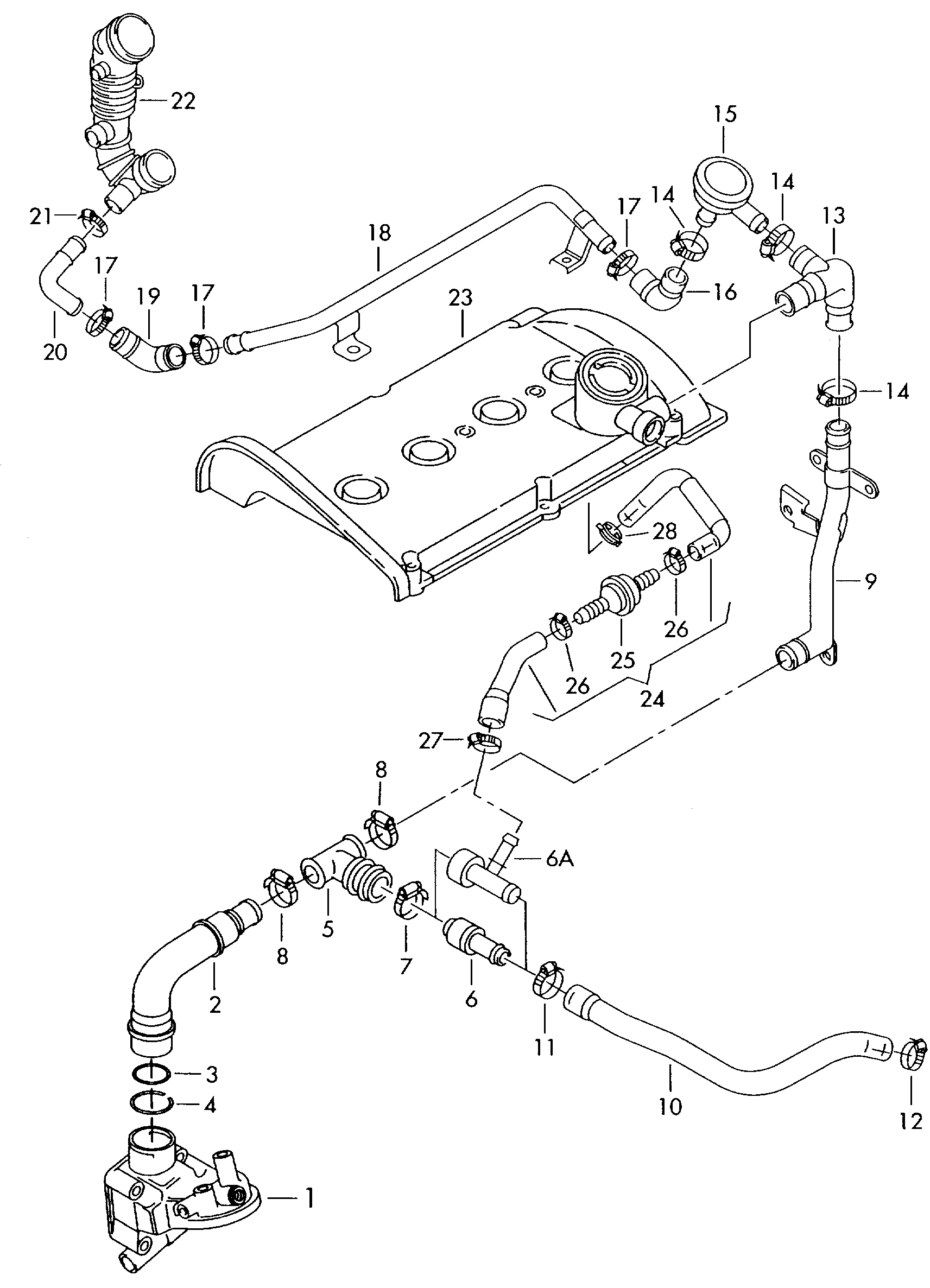 VW 035 103 245 G - Vārsts, Motora kartera ventilācija autodraugiem.lv