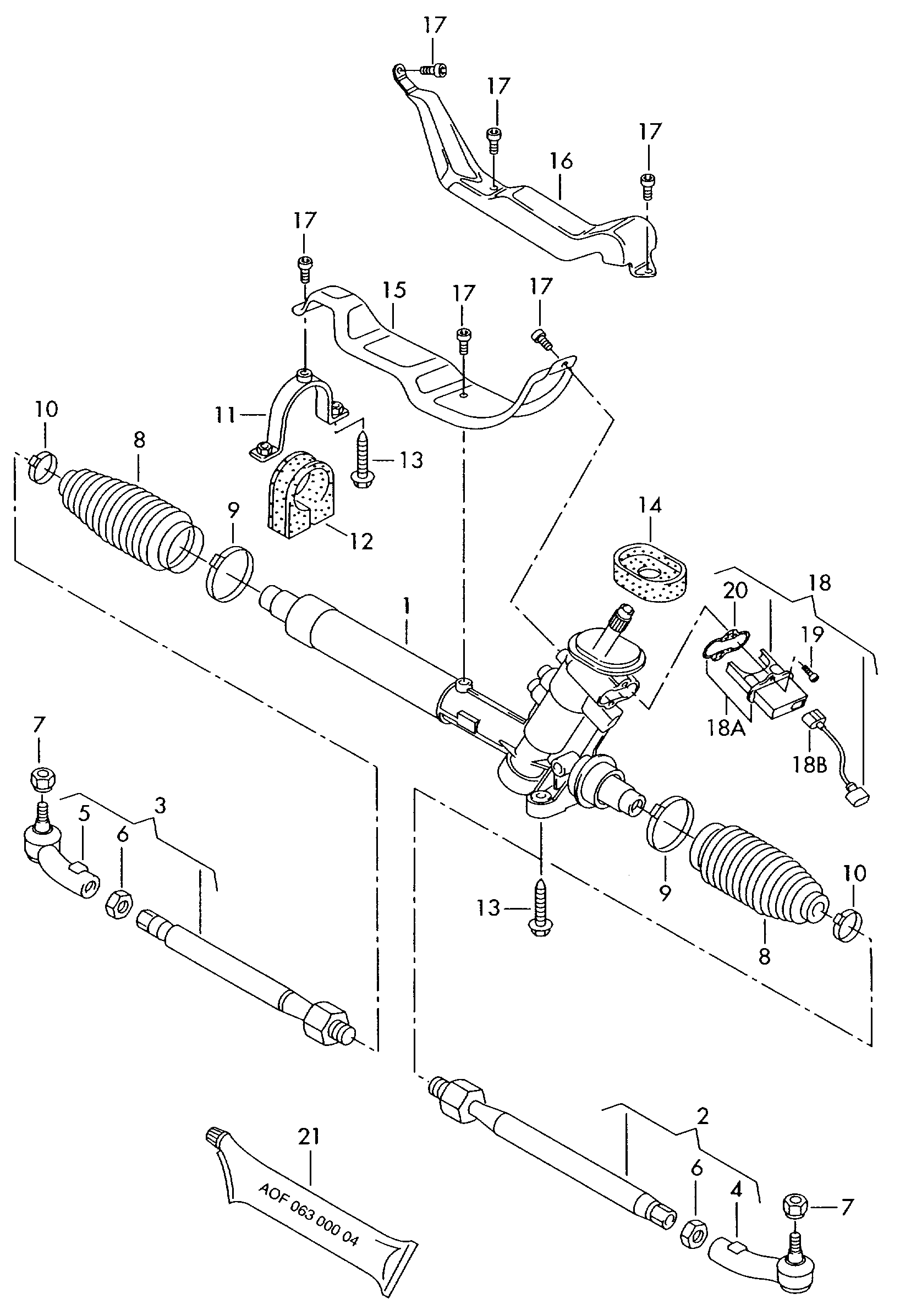 VW 6Q0423933B - Stūres šķērsstiepnis autodraugiem.lv