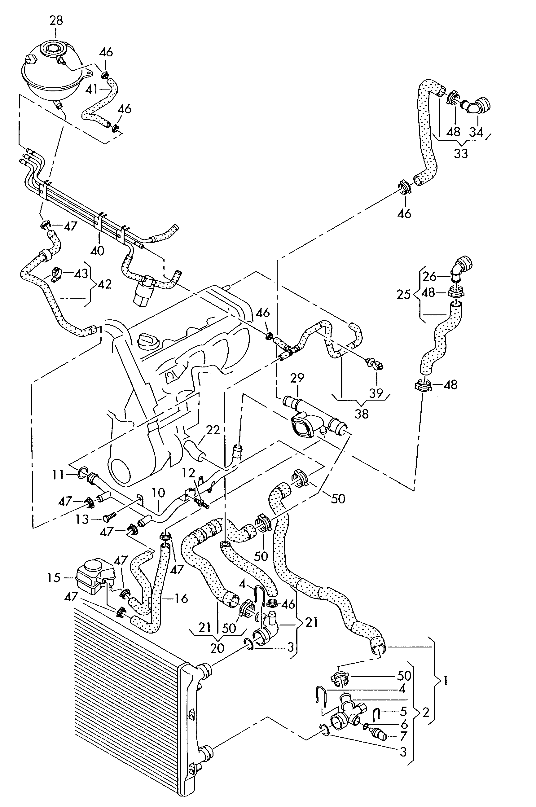 VW 1K0 121 407 A - Kompensācijas tvertne, Dzesēšanas šķidrums autodraugiem.lv