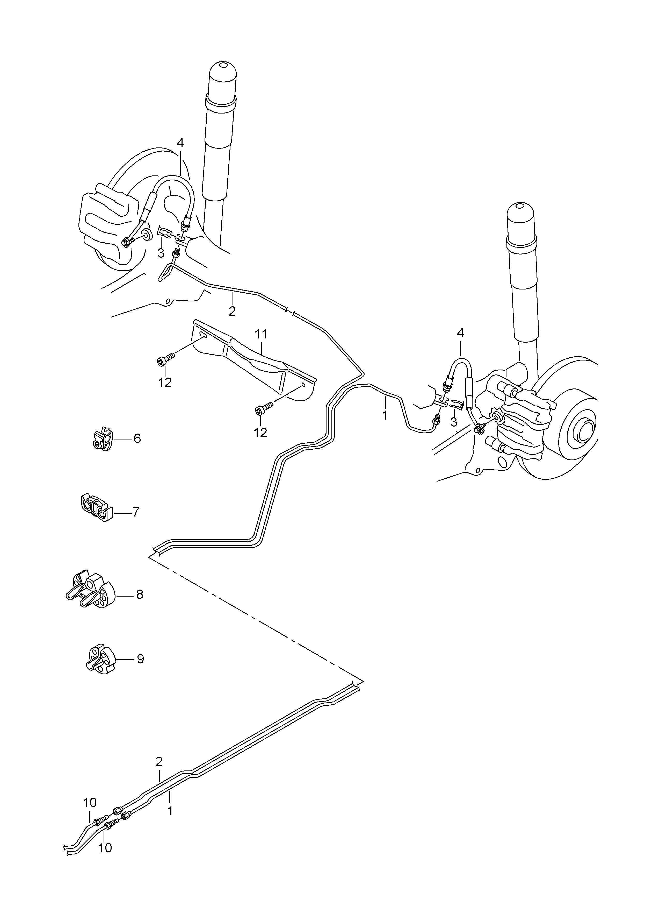 Skoda 5Q0611775E - Bremžu šļūtene autodraugiem.lv