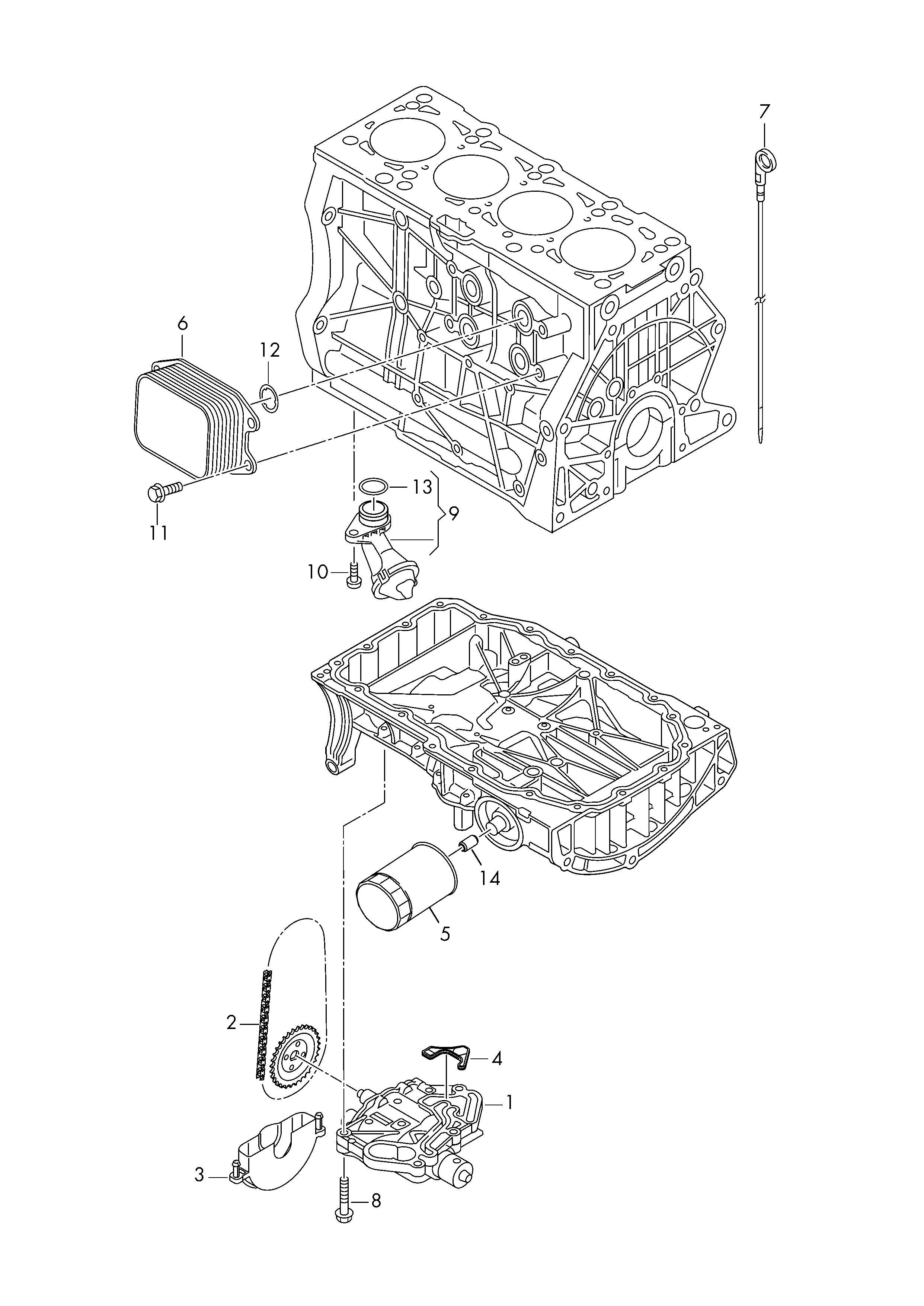 Seat 04E 117 021 K - Eļļas radiators, Motoreļļa autodraugiem.lv