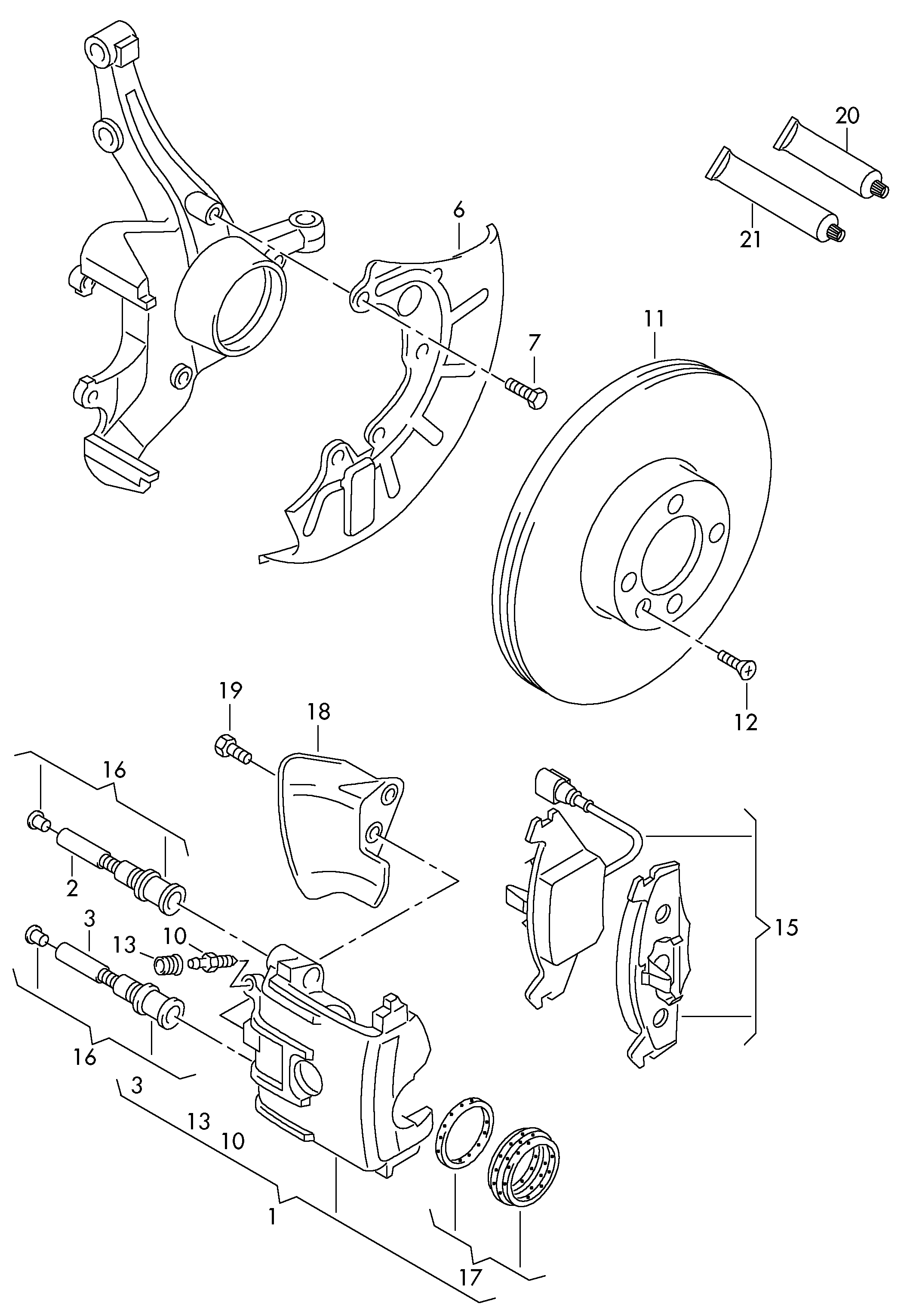 VW (SVW) 1J0615301L - Brake disc (vented) autodraugiem.lv