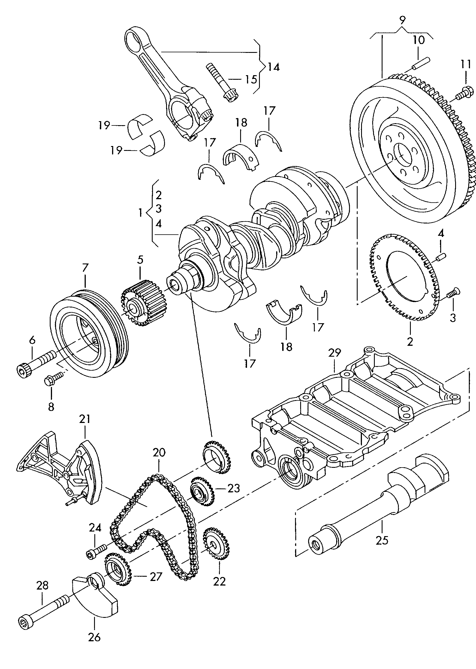 Seat WHT 004 573 - Piedziņas skriemeļa skrūve autodraugiem.lv