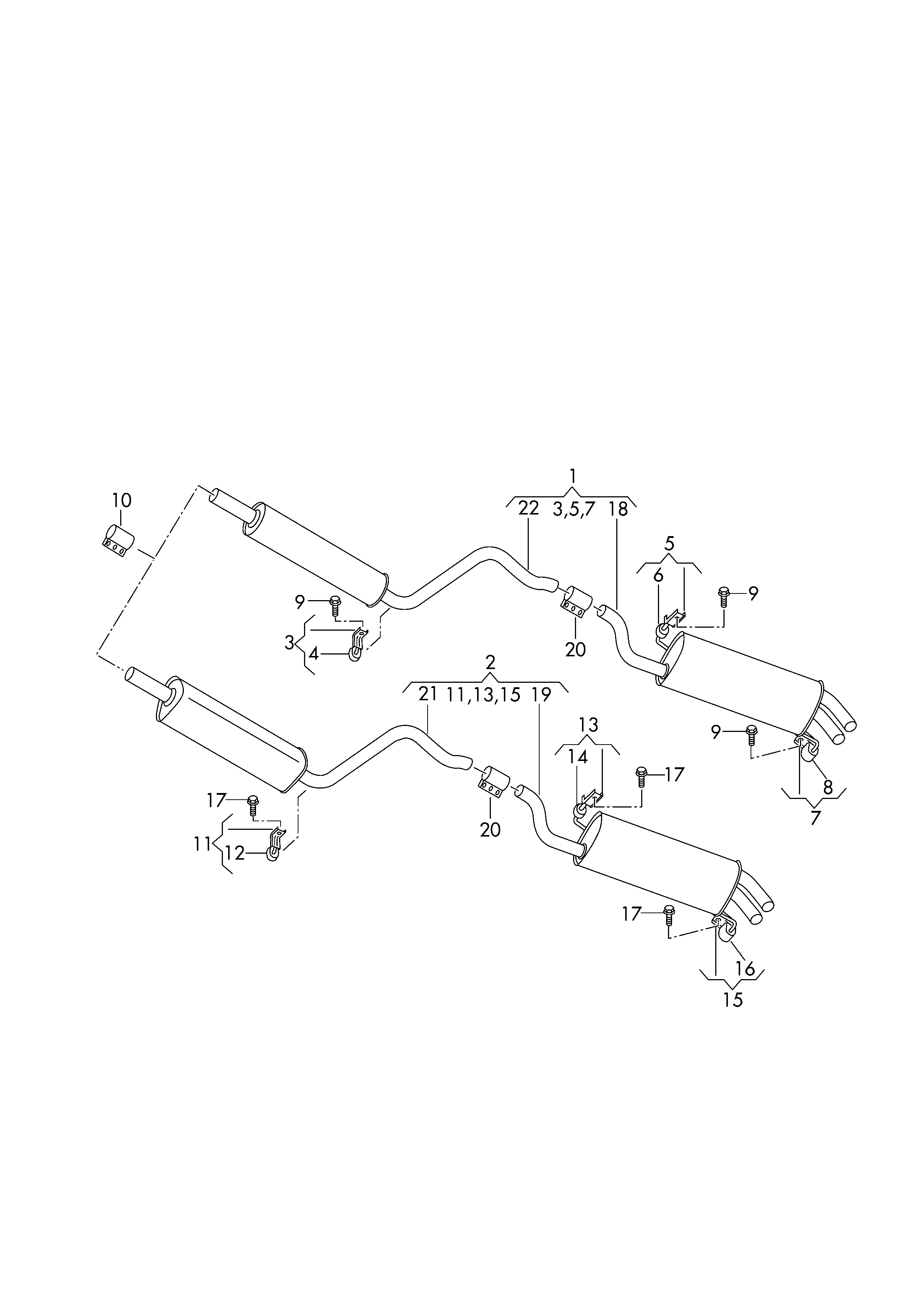 VAG (5Q0.253.144 K) - Kronšteins, Trokšņa slāpētājs autodraugiem.lv