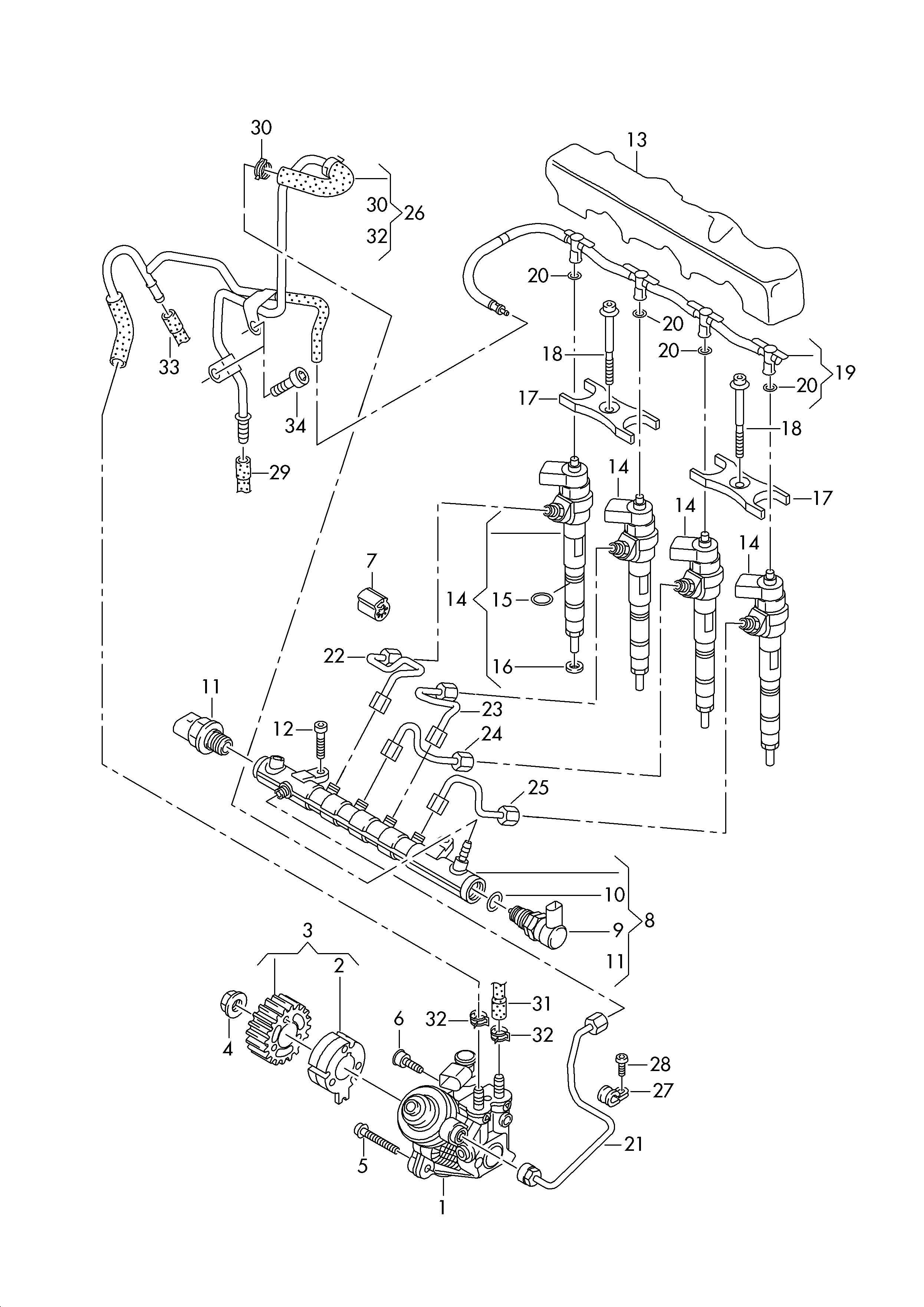 AUDI 04L 130 755 D - Augstspiediena sūknis autodraugiem.lv