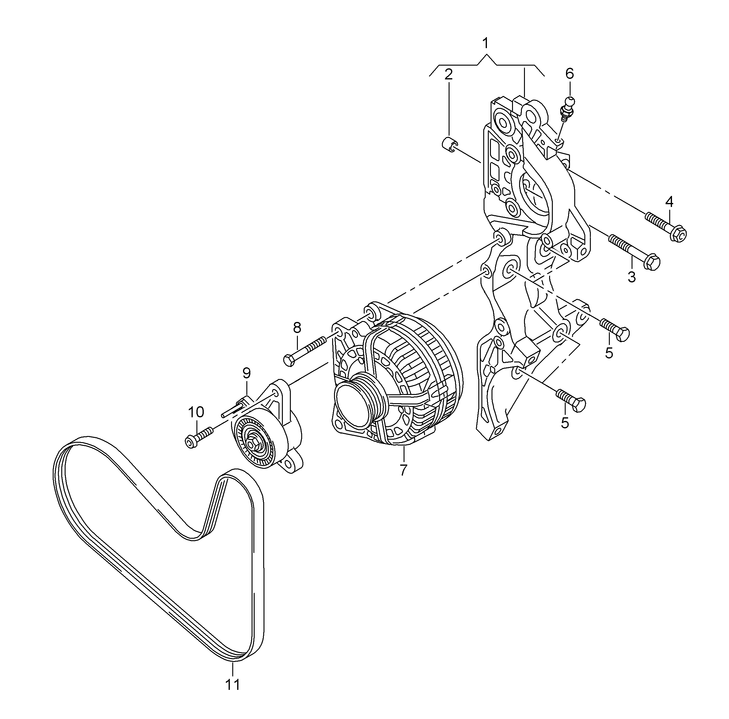 Seat 04L 903 315 A - Siksnas spriegotājs, Ķīļsiksna autodraugiem.lv