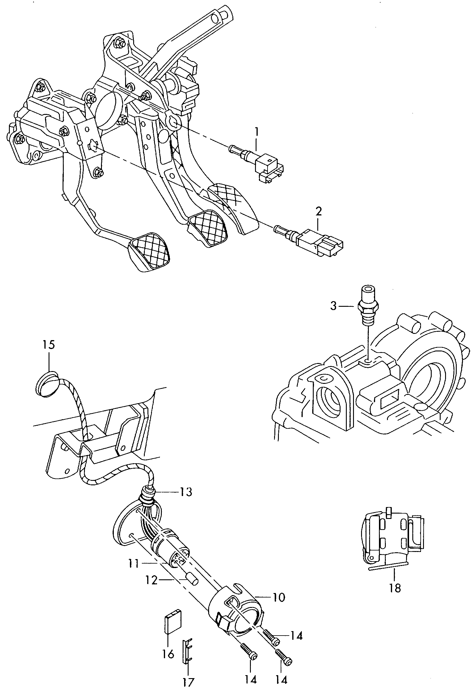 VW 1K0 945 459 A - Bremžu signāla slēdzis autodraugiem.lv