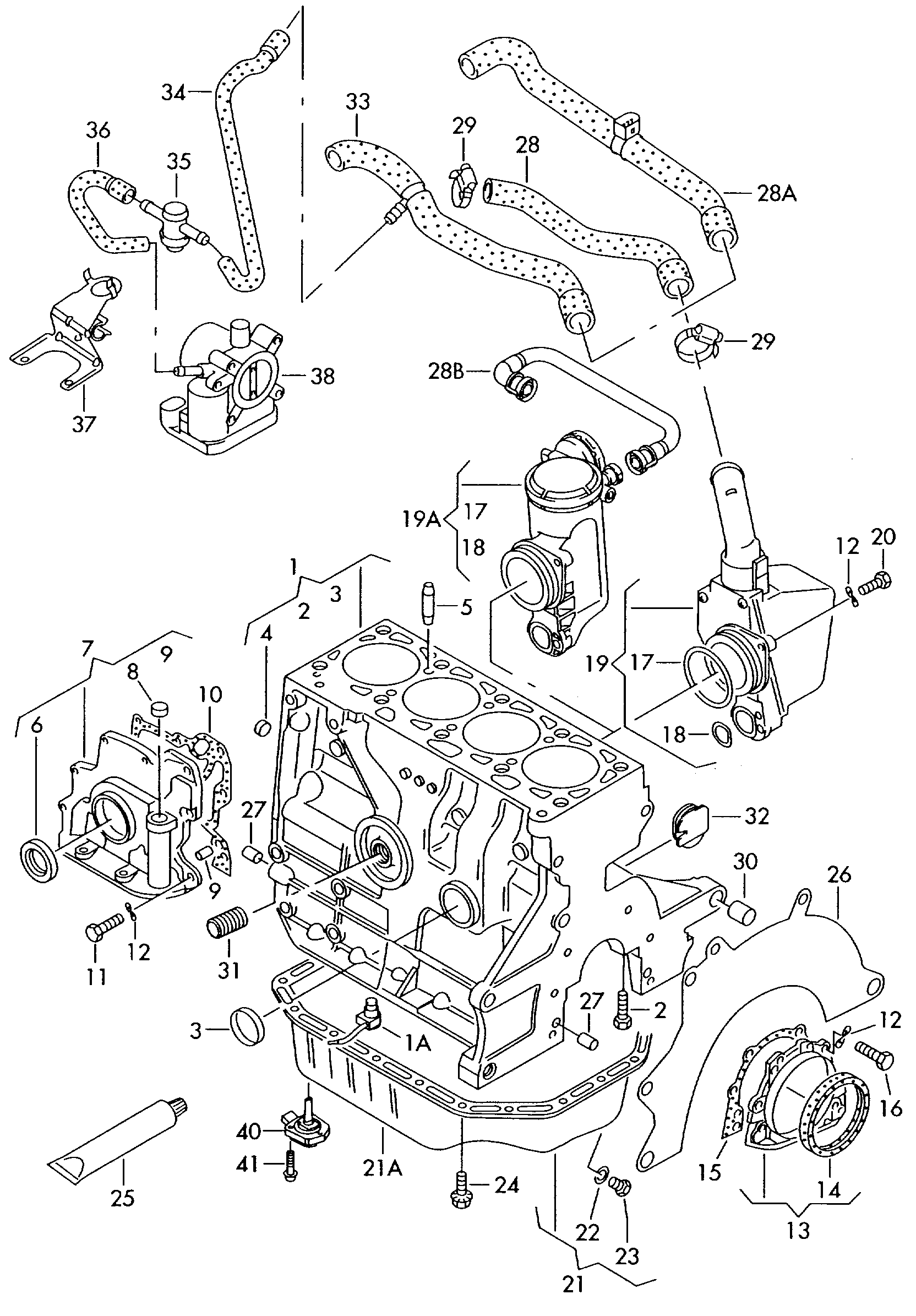 VAG 036 103 493 EB - Eļļas šļūtene autodraugiem.lv