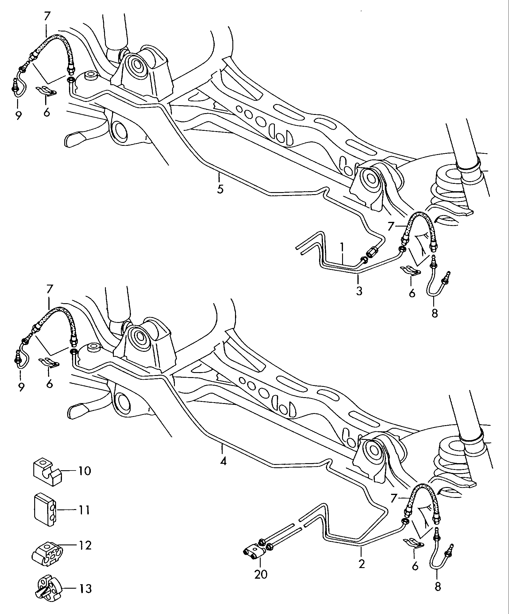 AUDI 1K0 611 775 D - Bremžu šļūtene autodraugiem.lv