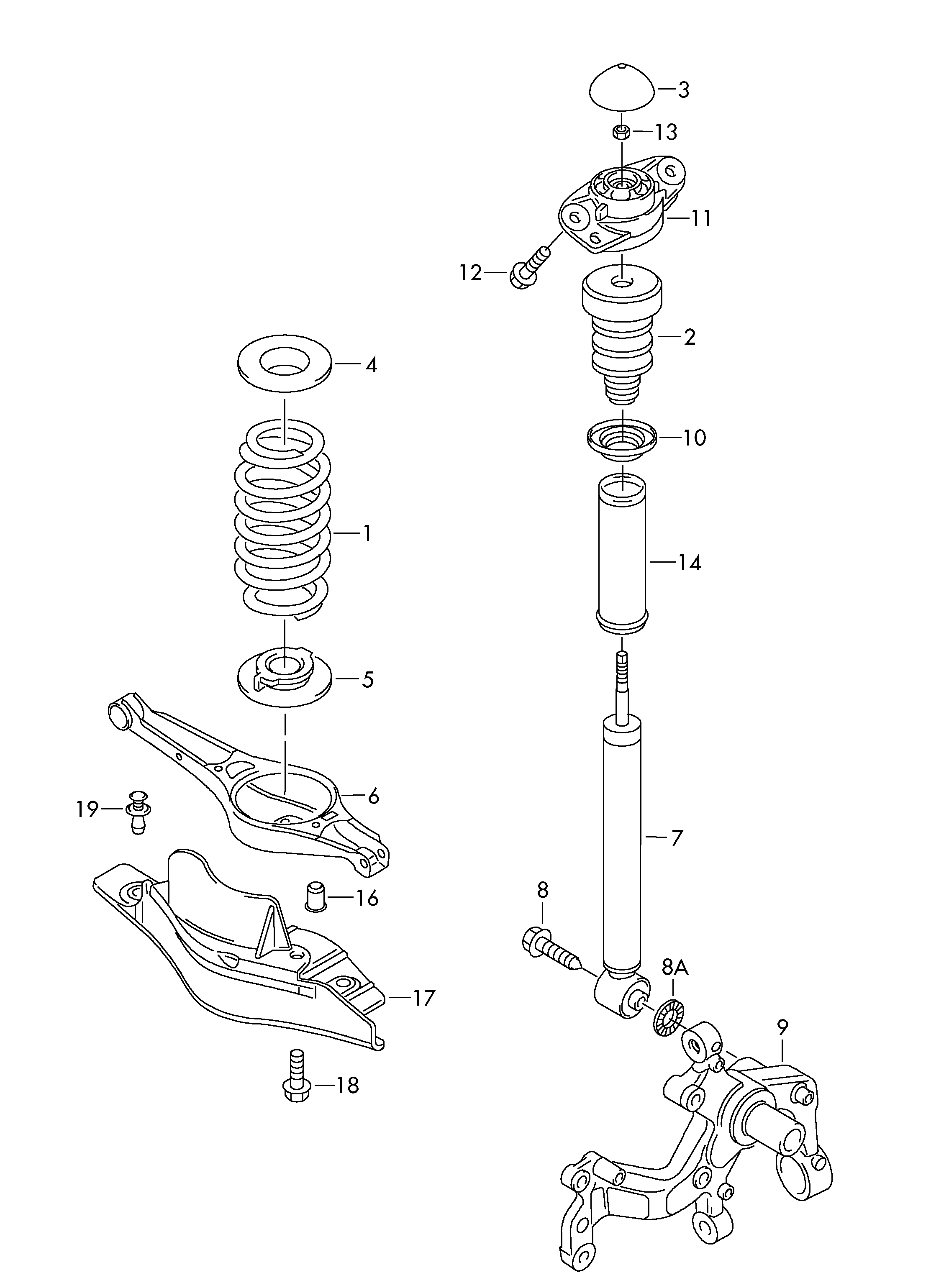 VAG 1K0 511 115 CS - Balstiekārtas atspere autodraugiem.lv