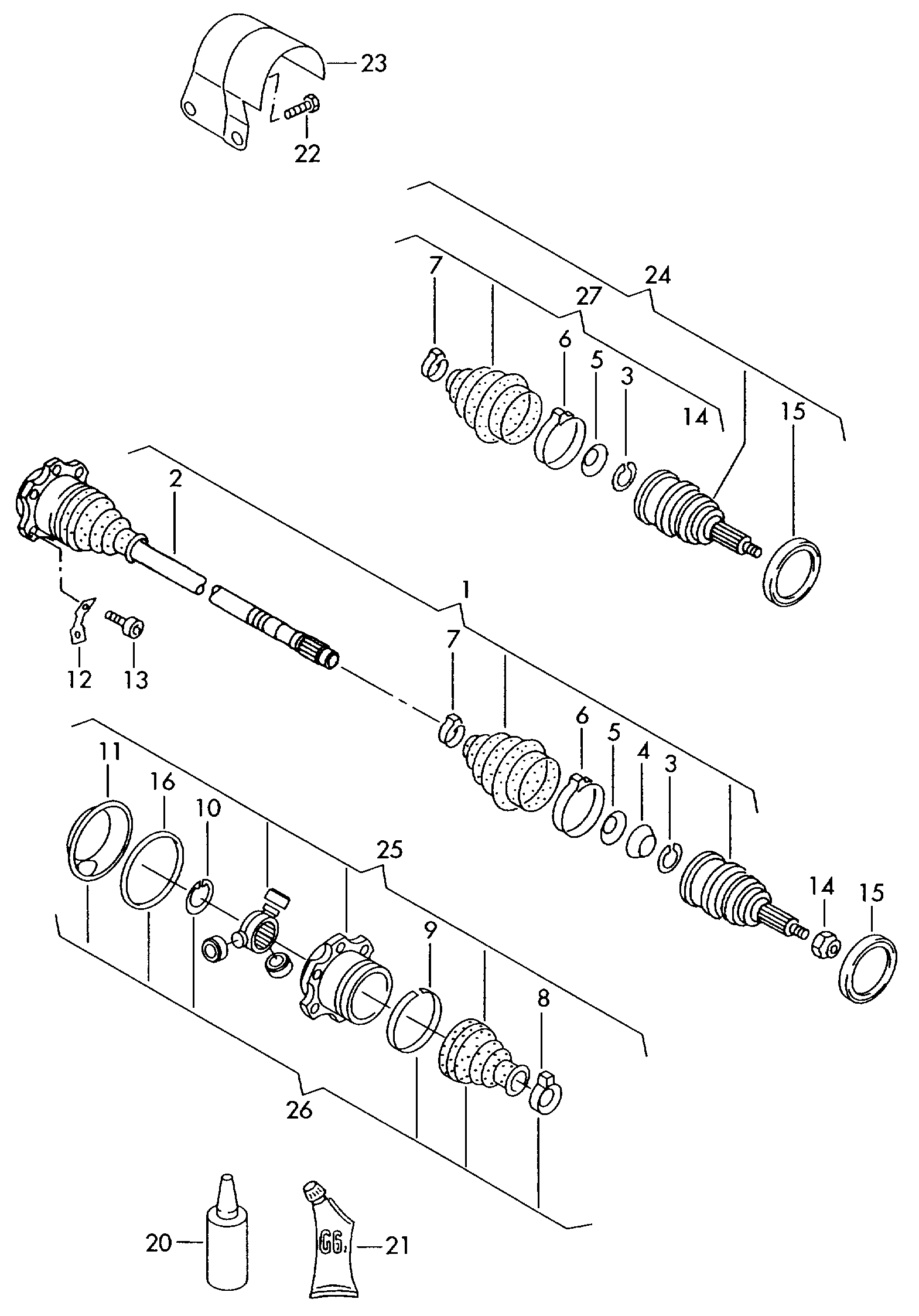 VAG 6Q0 407 271DB - Piedziņas vārpsta autodraugiem.lv