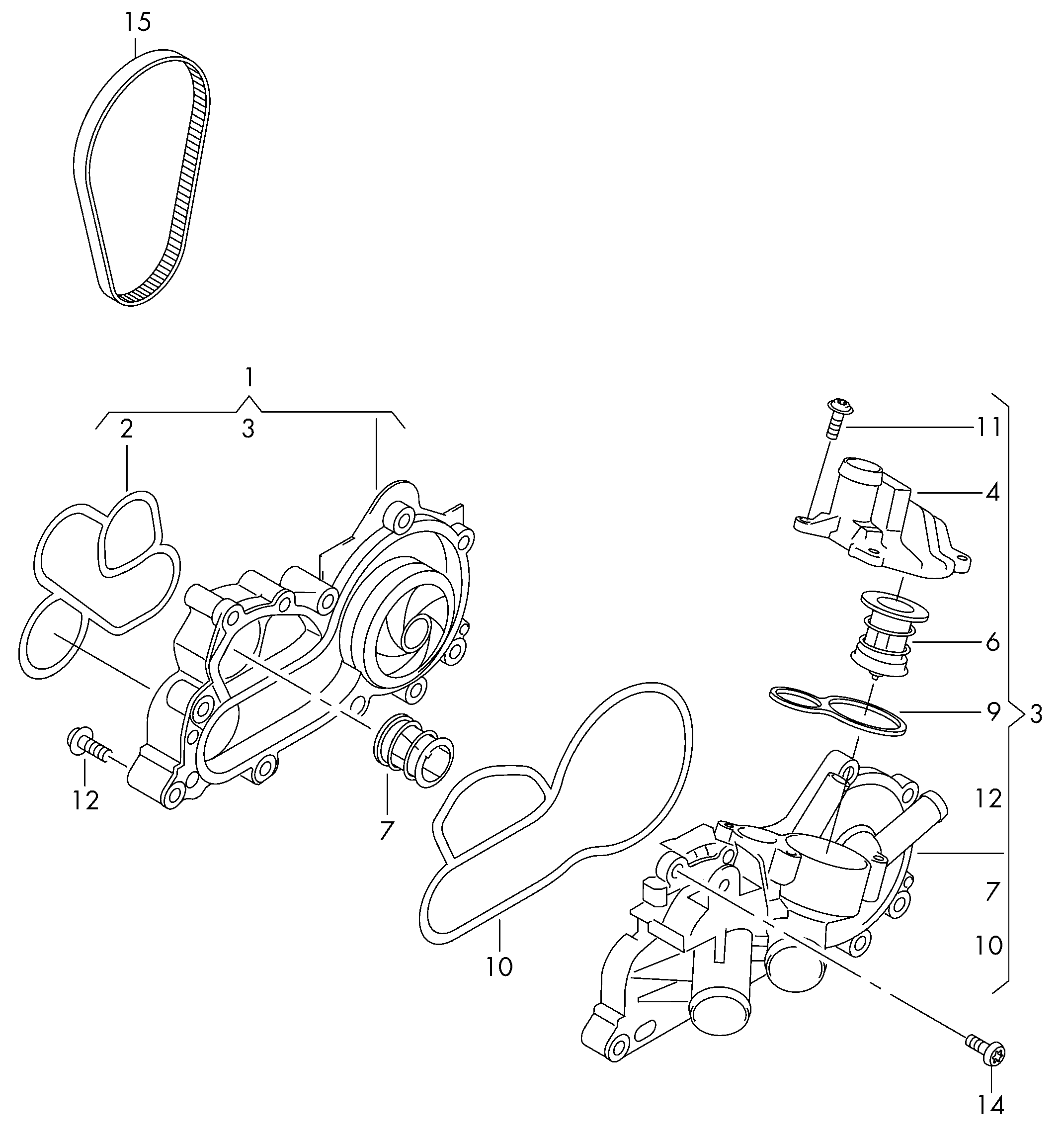 VAG 04E 121 600 BD - Ūdenssūknis autodraugiem.lv