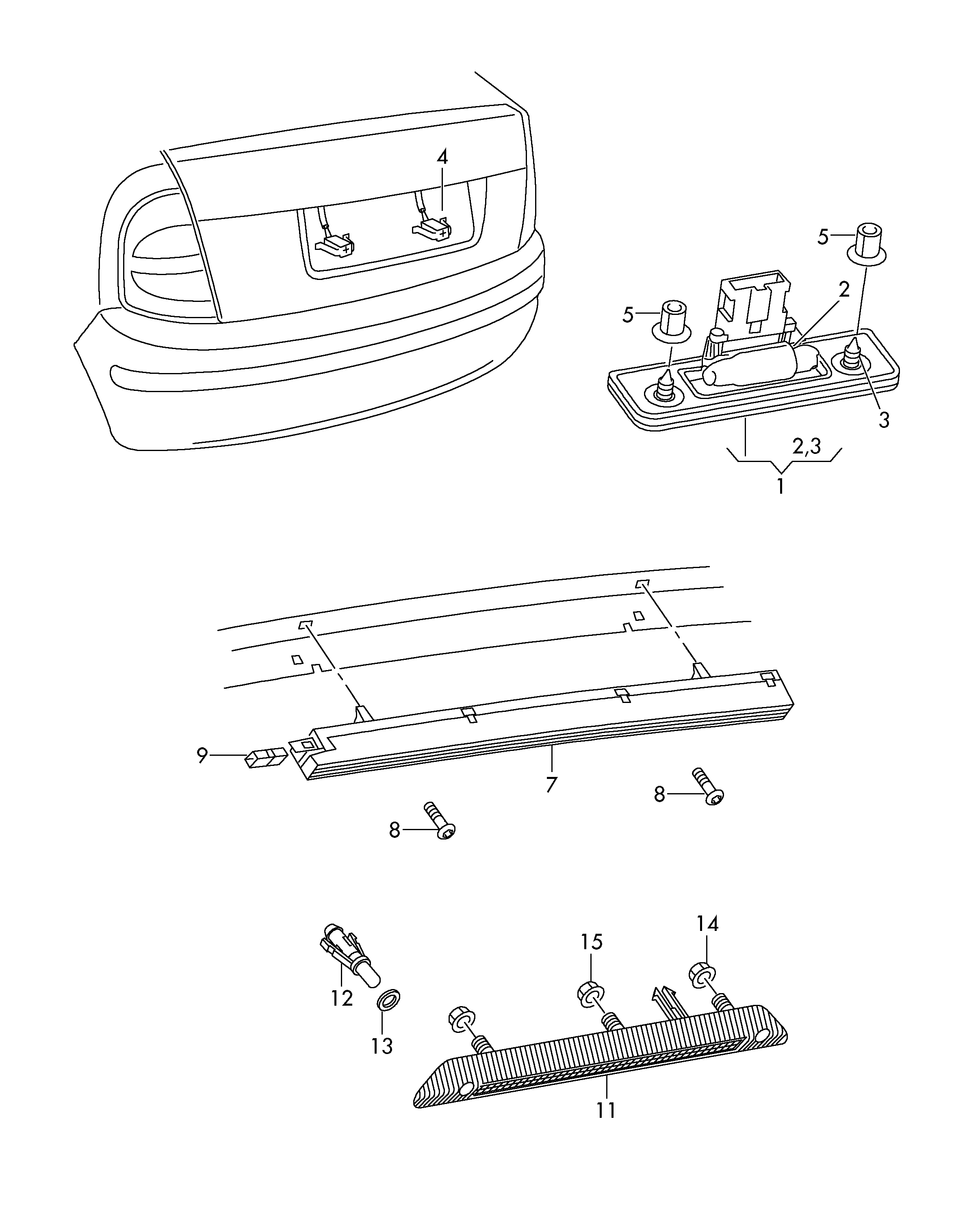 VAG 1Z9945097C - Papildus bremžu signāla lukturis autodraugiem.lv