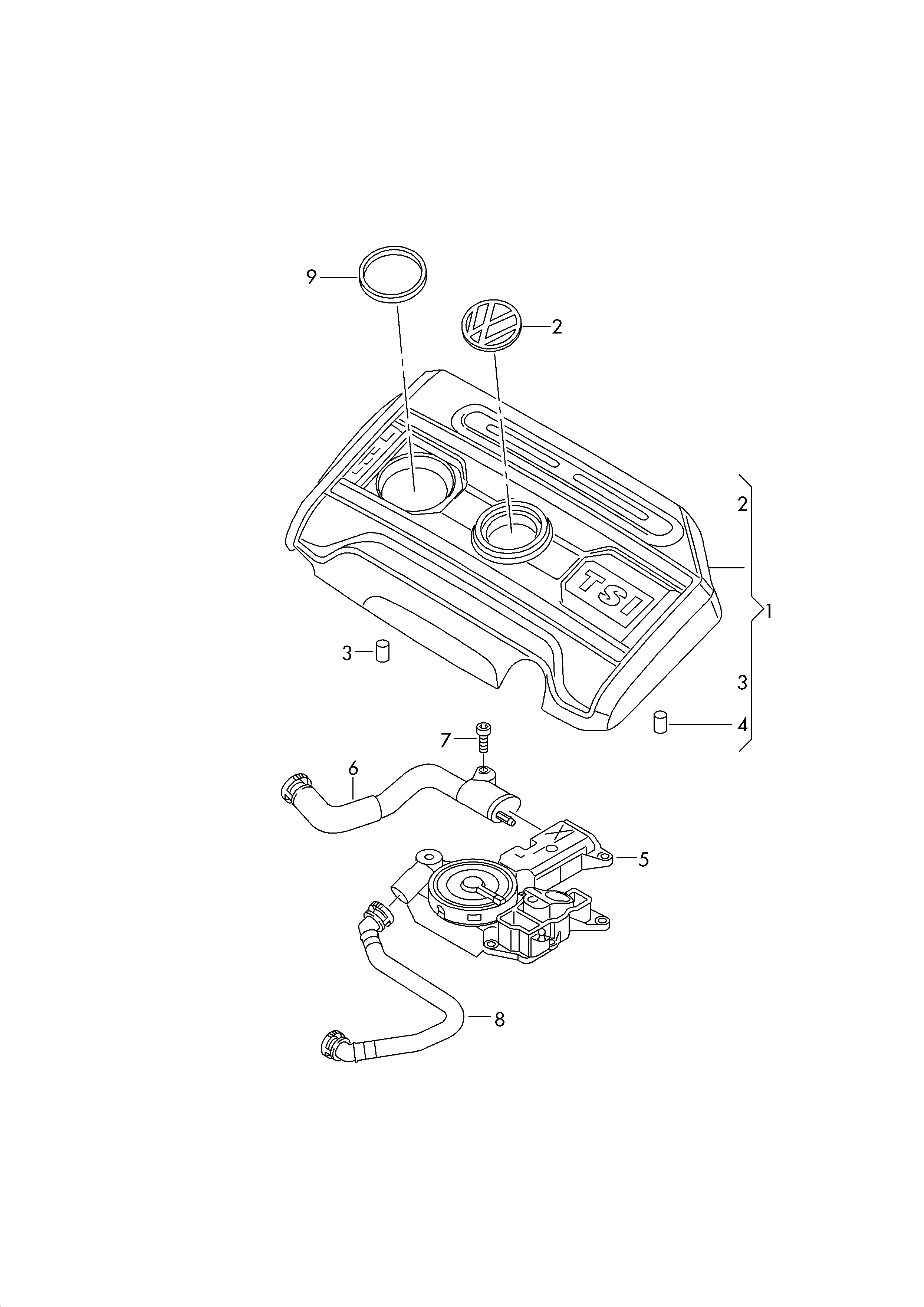 Seat 06J 103 213 B - Šļūtene, Kartera ventilācija autodraugiem.lv