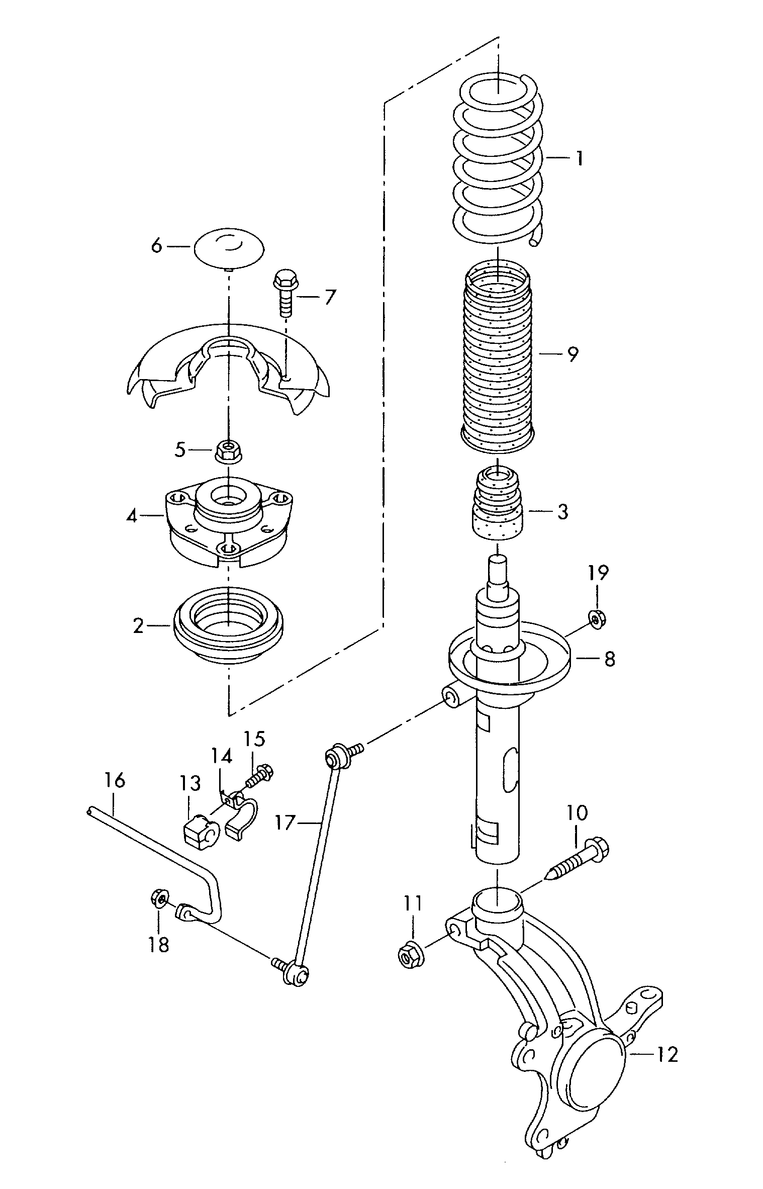 Skoda 6Q0 411 305 AN - Stabilizators, Balstiekārta autodraugiem.lv