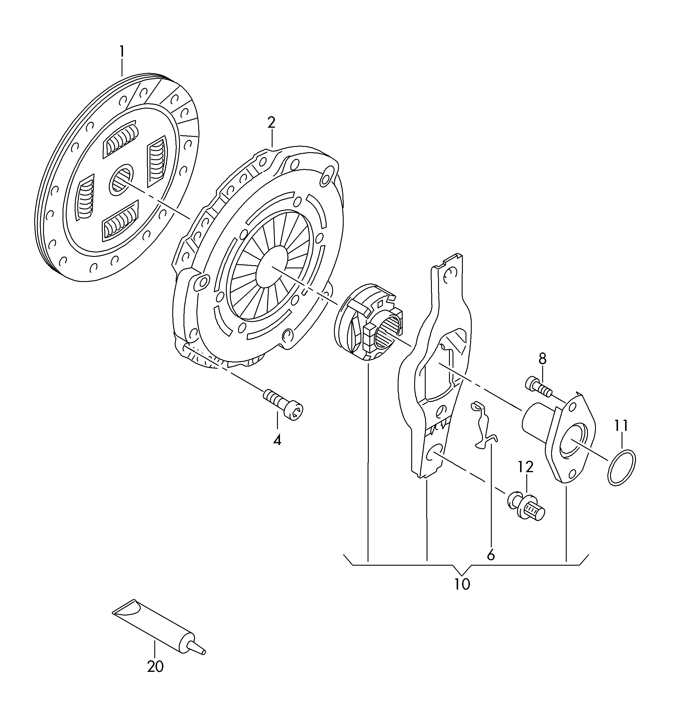 Seat 04E 141 026 N - Sajūga komplekts autodraugiem.lv