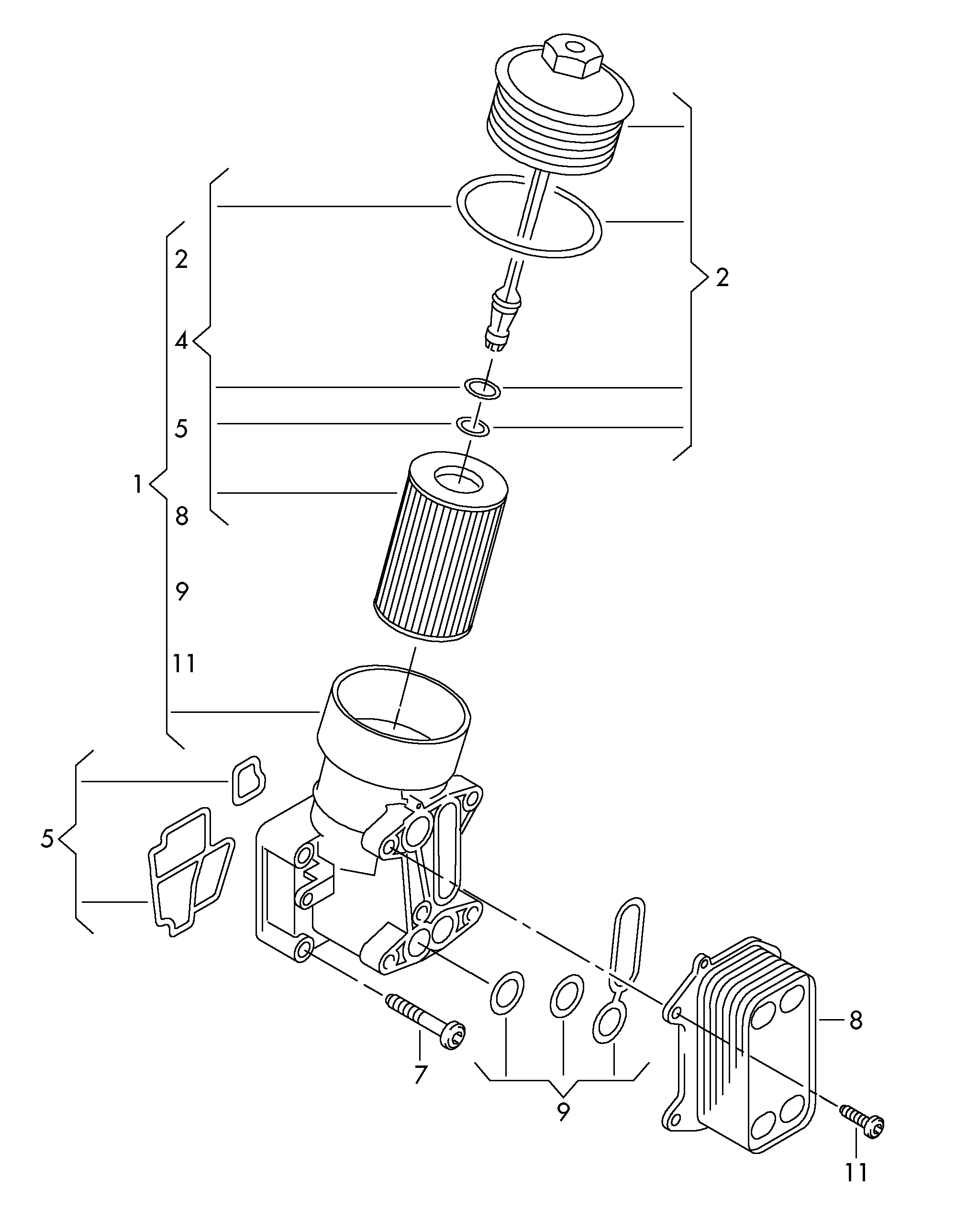 Skoda 03L115389B - Eļļas radiators, Motoreļļa autodraugiem.lv