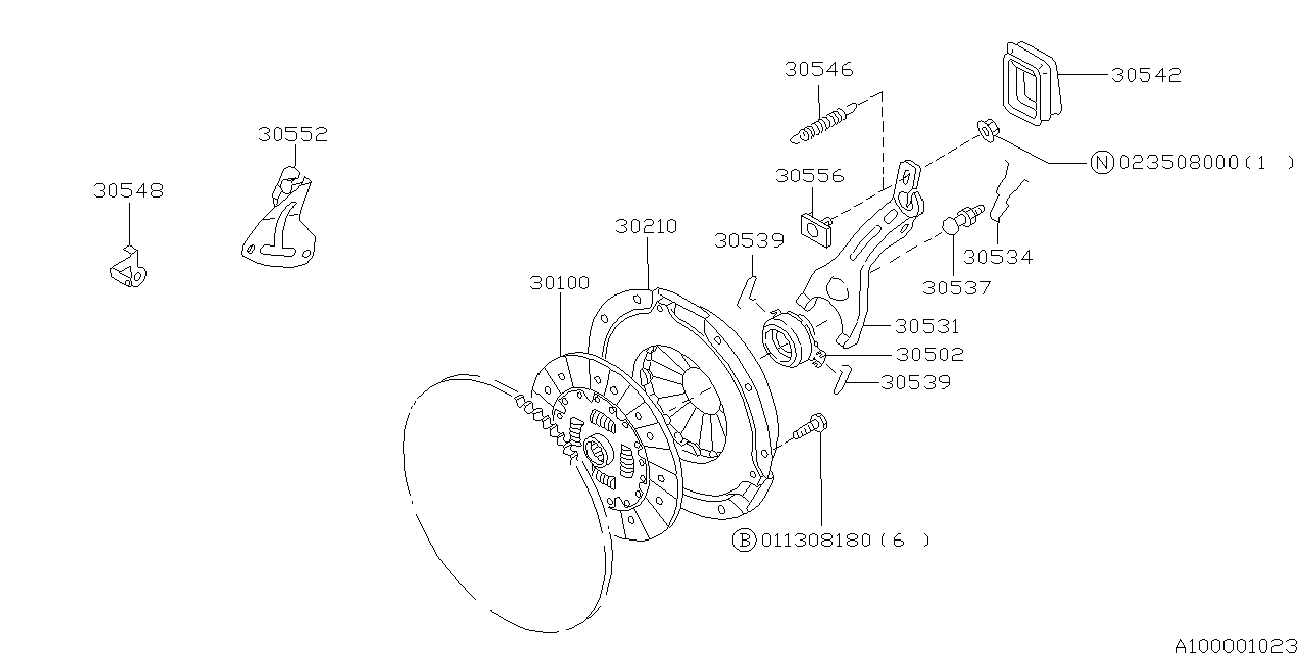 Subaru 30100-AA510 - Sajūga disks autodraugiem.lv