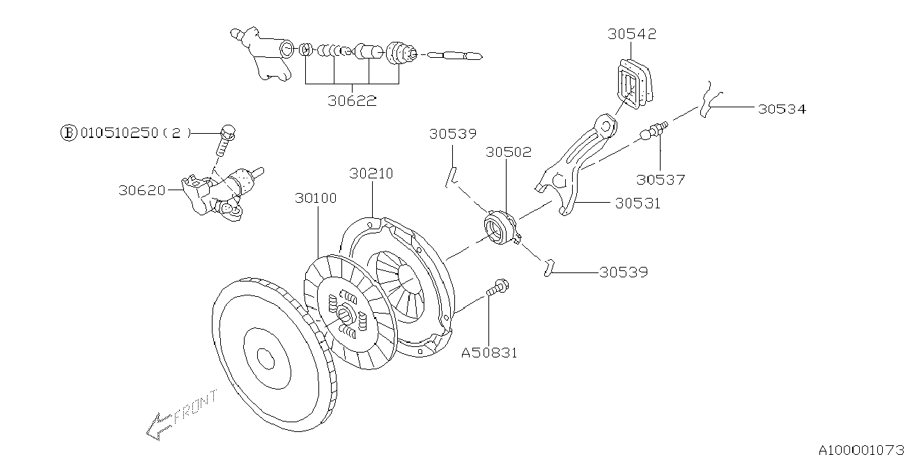 Subaru 30100-AA670 - Sajūga disks autodraugiem.lv