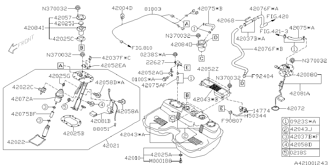 Subaru 42022FE011 - Degvielas sūknis autodraugiem.lv