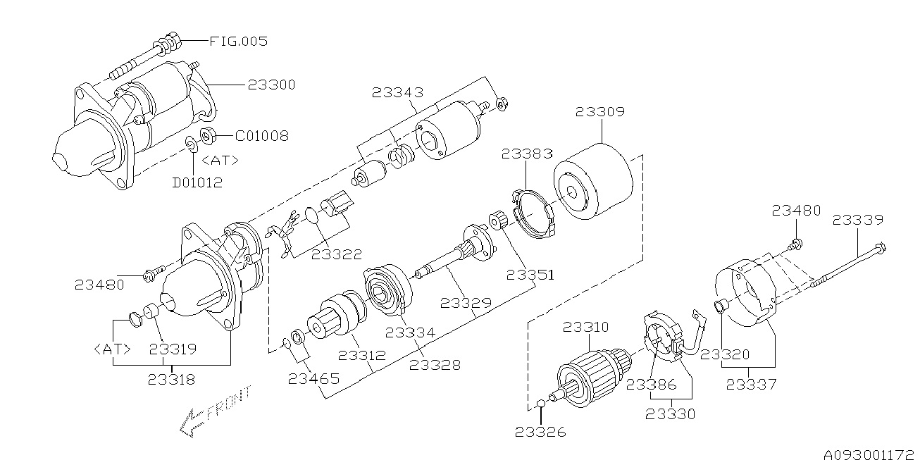 NISSAN 23300AA450 - Starteris autodraugiem.lv