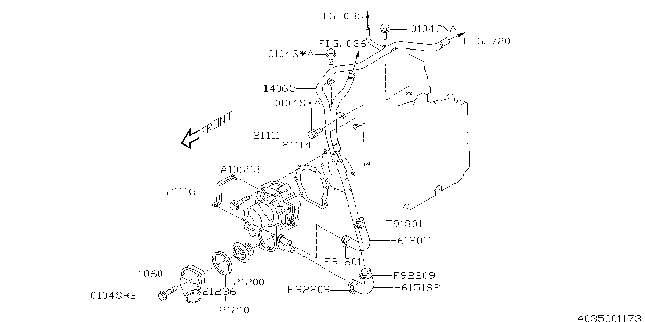 Subaru 21111-AA026 - Ūdenssūknis autodraugiem.lv