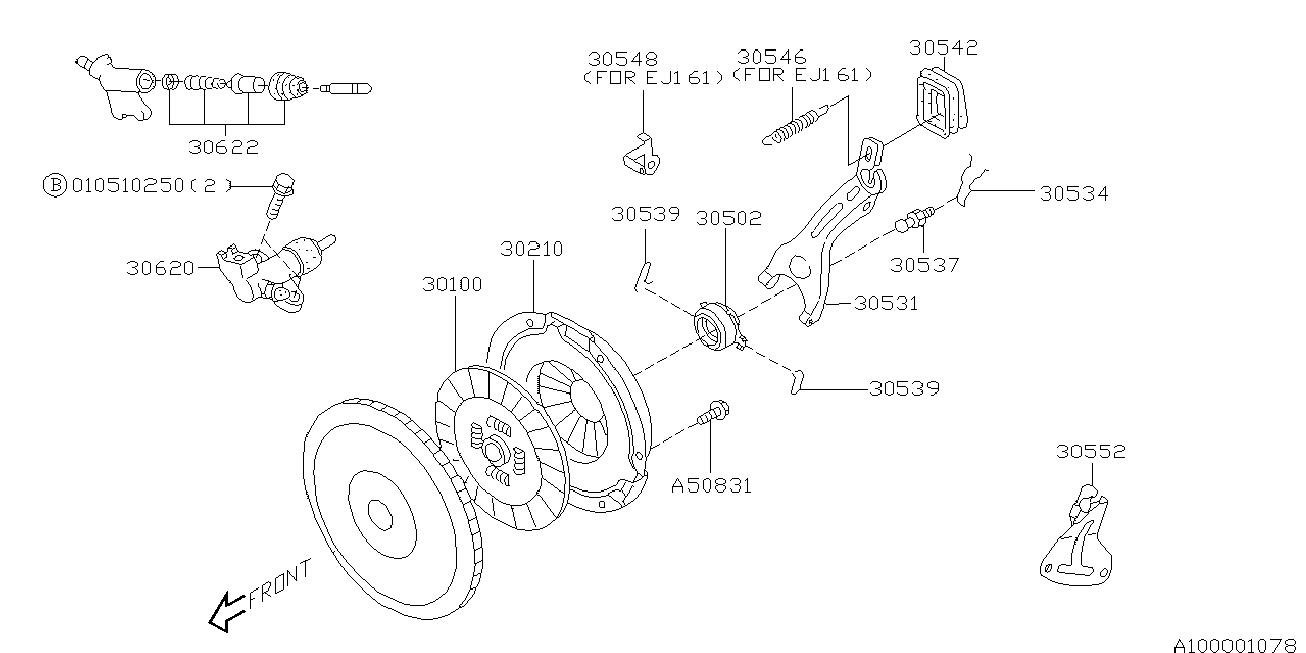 Subaru 30210-AA510 - Sajūga piespiedējdisks autodraugiem.lv