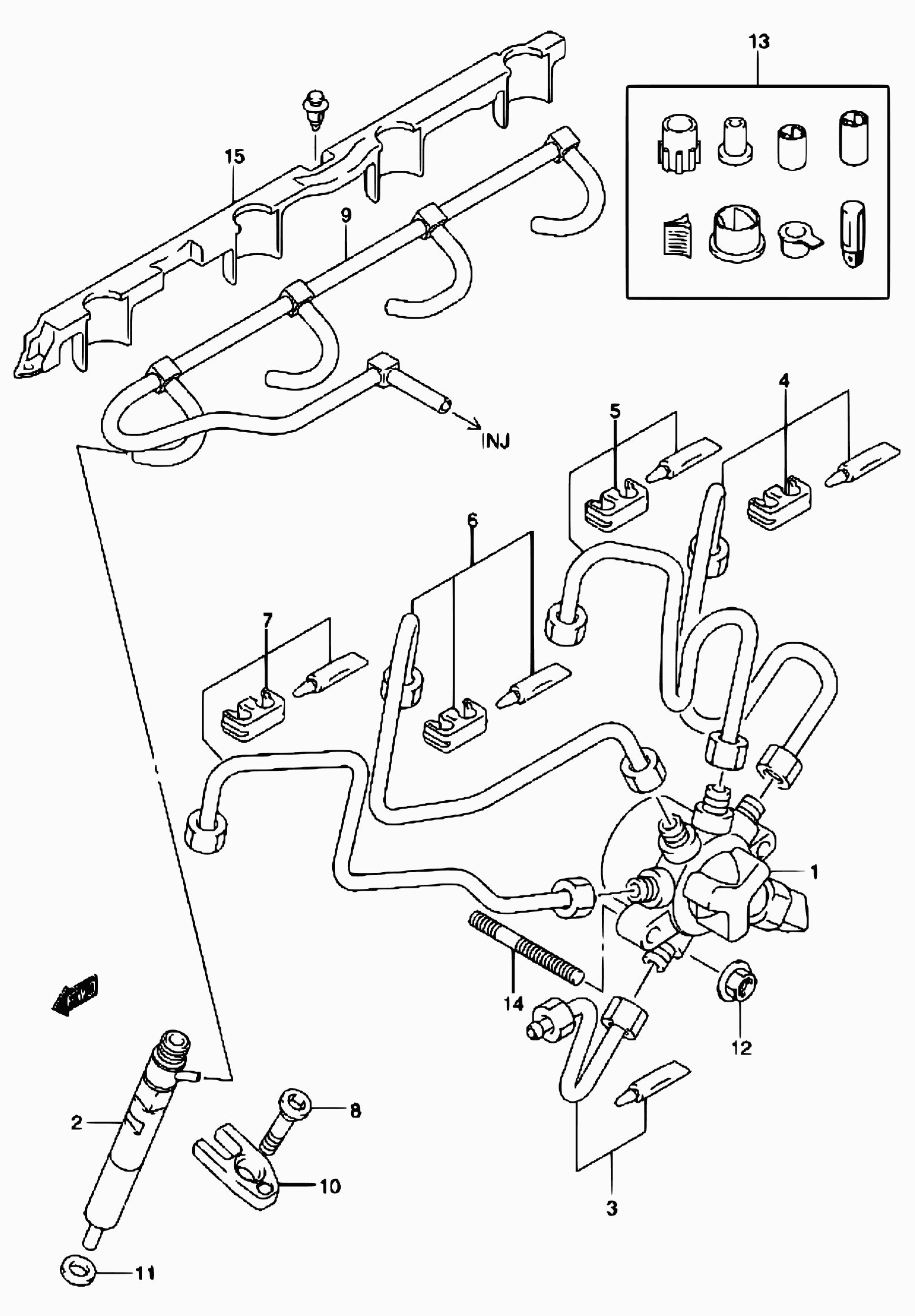 Suzuki 15313-84A00 - Blīvgredzens, Iesmidzināšanas sprausla autodraugiem.lv