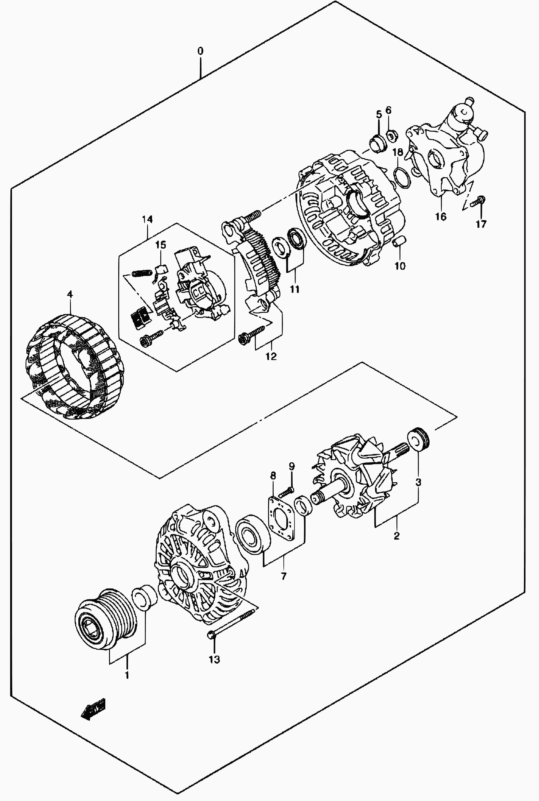Suzuki 31400-84A00 - Ģenerators autodraugiem.lv