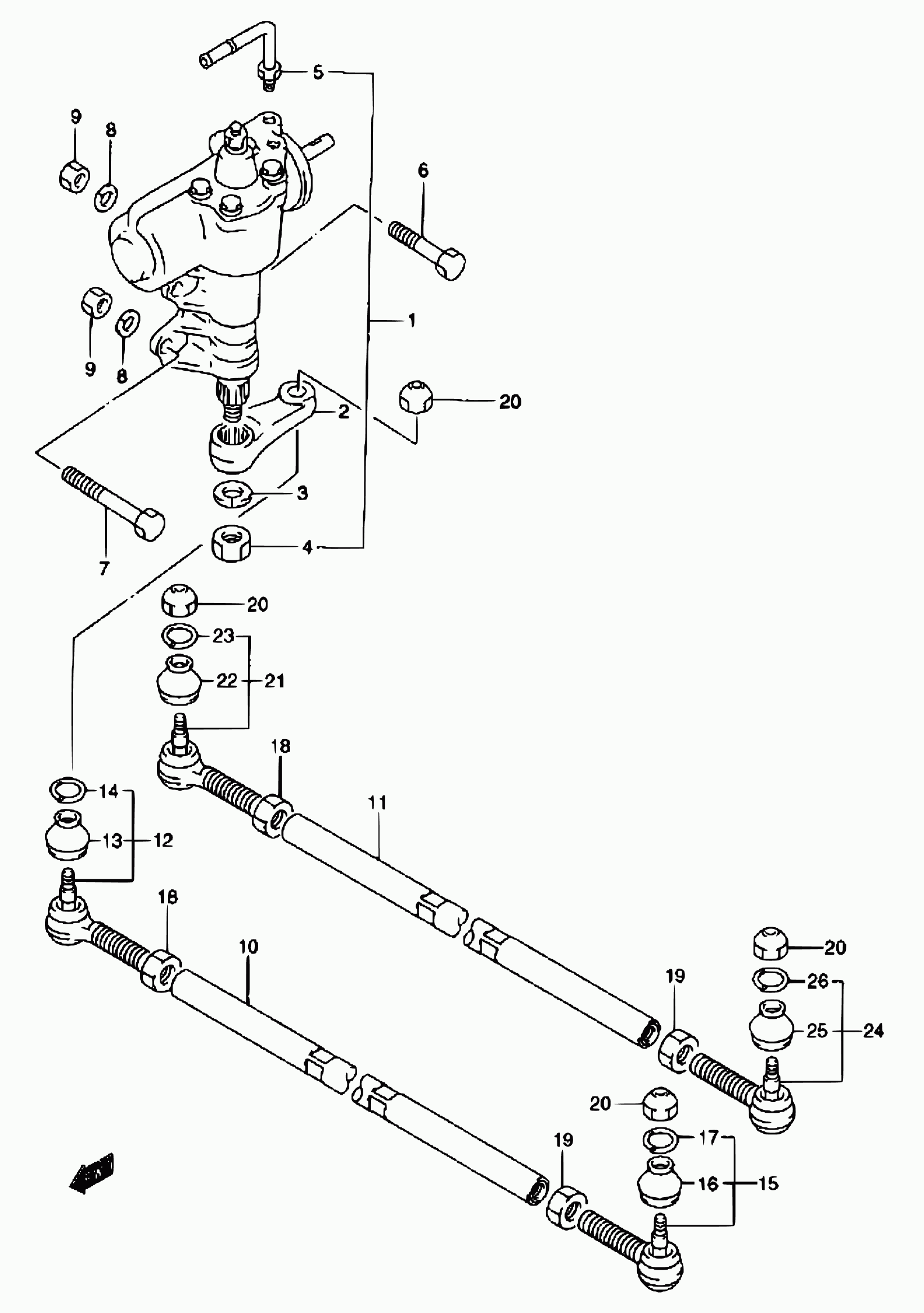 Bedford 48820-81A00 - Stūres šķērsstiepņa uzgalis autodraugiem.lv