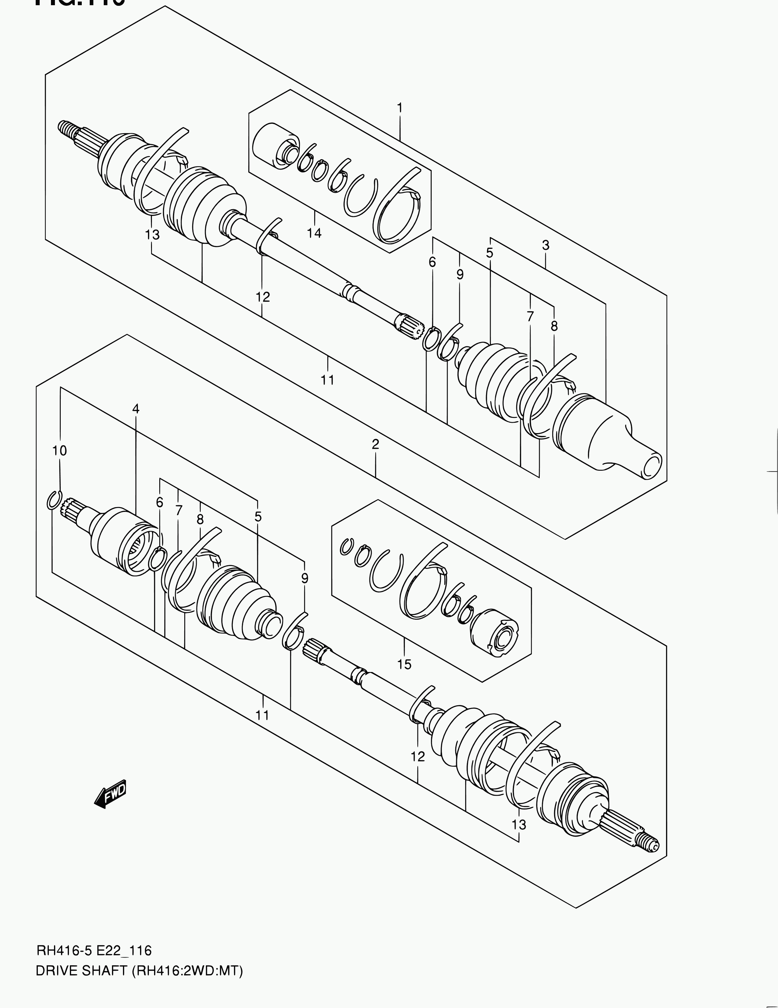 Bedford 44118-54G00 - Putekļusargs, Piedziņas vārpsta autodraugiem.lv