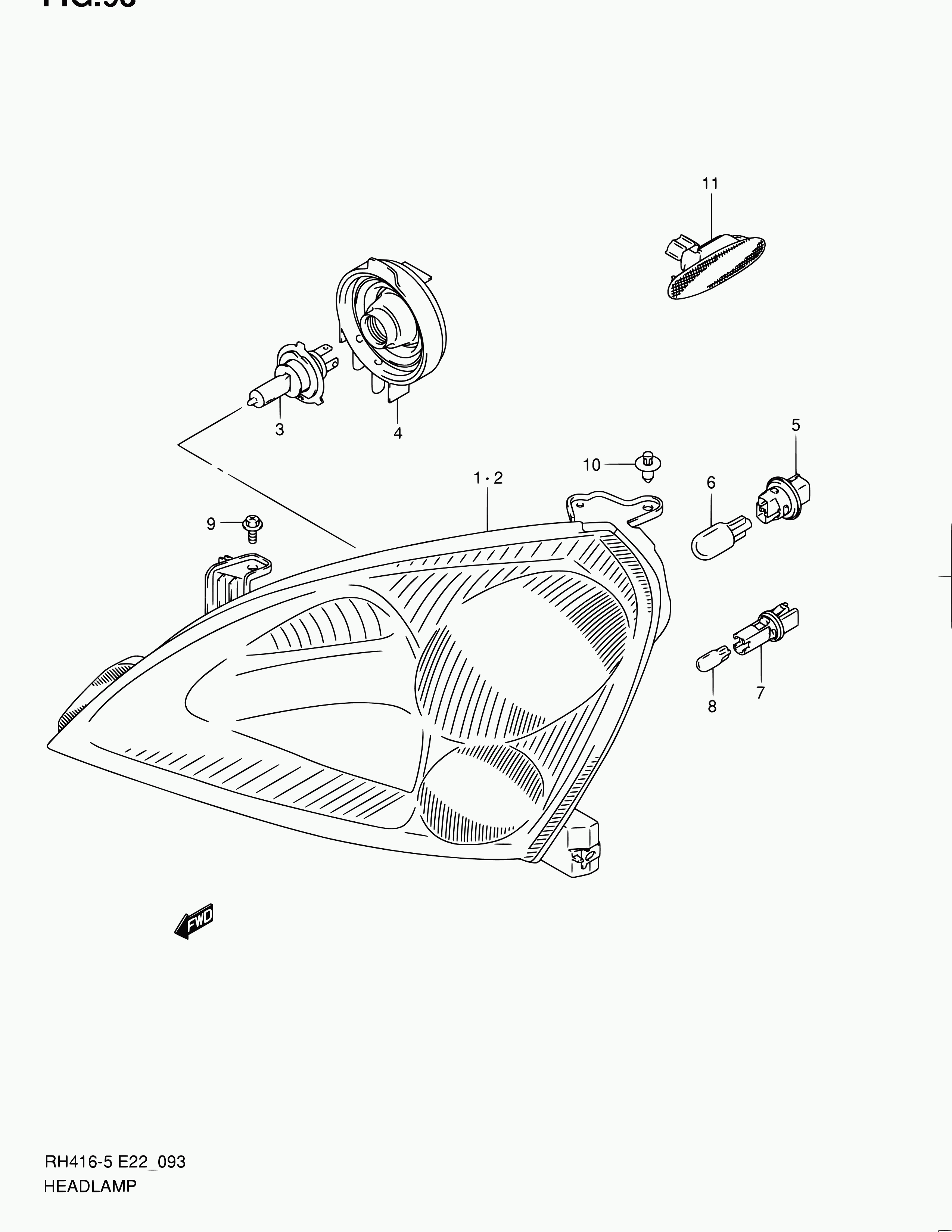 Suzuki 09471-12182 - Kvēlspuldze, Miglas lukturis autodraugiem.lv